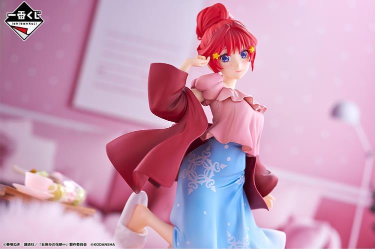 Bandai Ichibansho The Quintessential Quintuplets Itsuki Nakano Loungewear Ver. Anime Figure - Perfect for Anime Collectors, Home Decor, and Gift Giving
