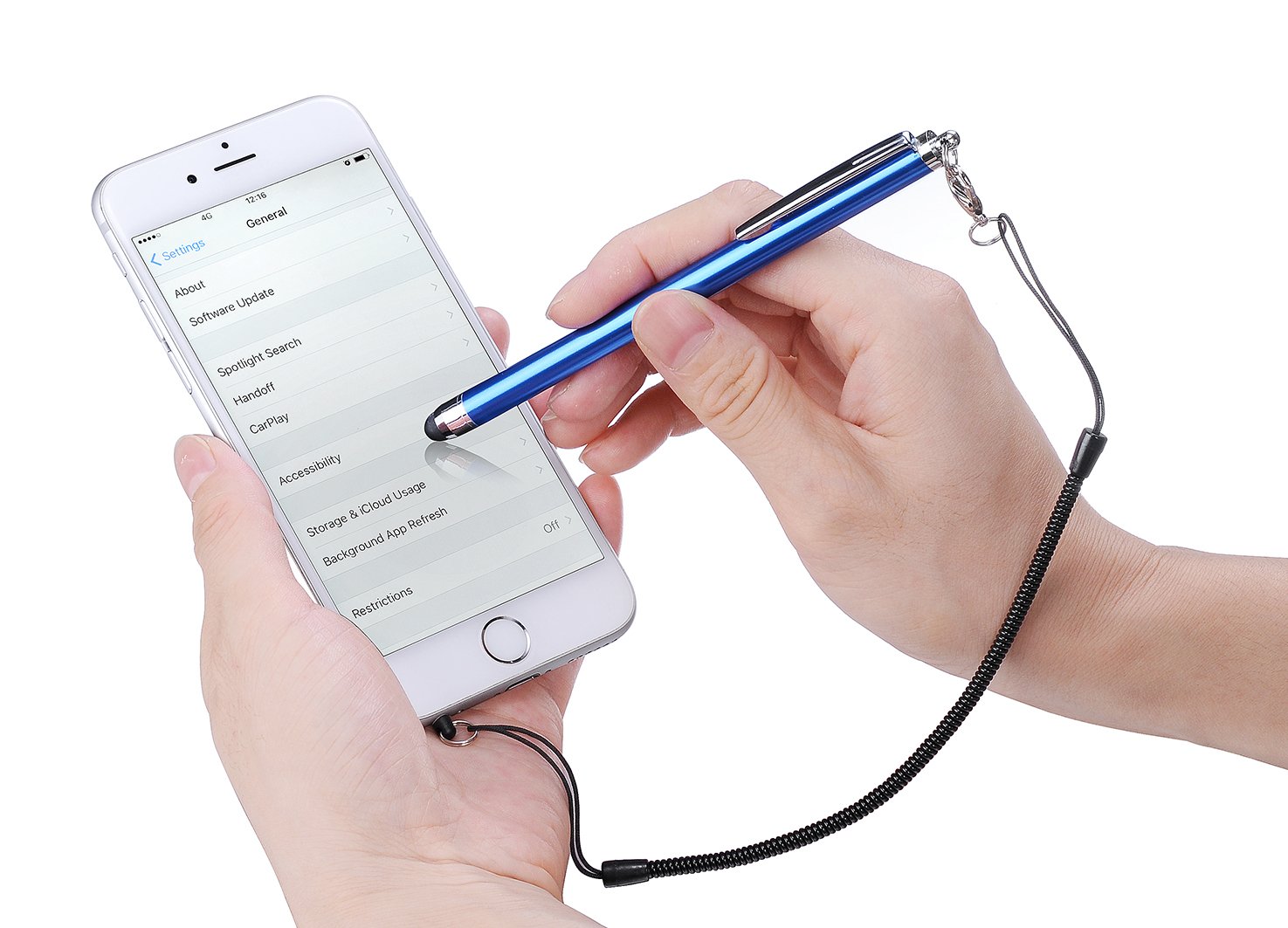 Stylus Pens for Touch Screens - iPad, iPhone, Kindle Fire (Pink/Purple/Aqua Blue) - Perfect for Drawing, Note-Taking & Digital Art