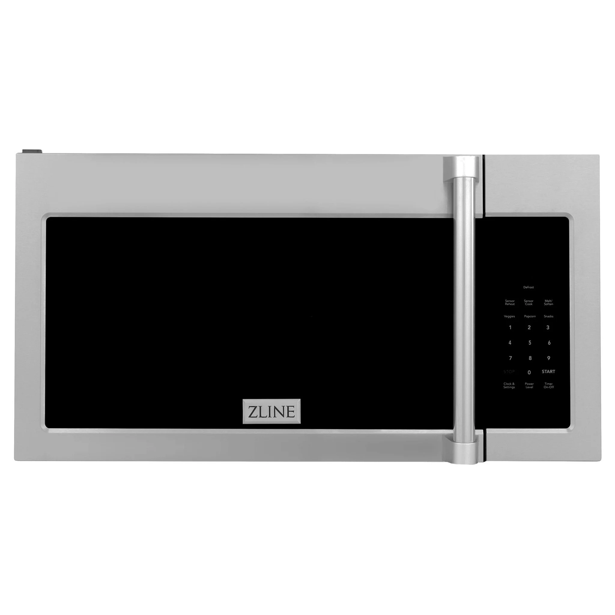 ZLINE Over the Range Convection Microwave Oven with Traditional Handle & Sensor Cooking - 1.6 cu.ft Stainless Steel Built-in Microwave for Kitchen, Perfect for Baking, Reheating & Quick Meals