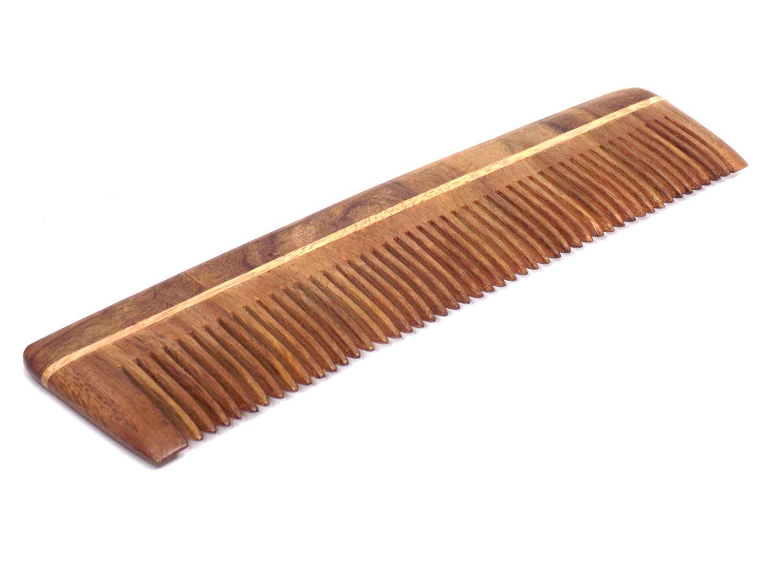 Natural Pure Neem Wood Comb for Hair Growth & Scalp Care - Anti-Static & Gentle Detangling Comb for Men & Women (Pack of 1, Brown) | Perfect for Daily Hair Care, Travel & Eco-Friendly Gifting