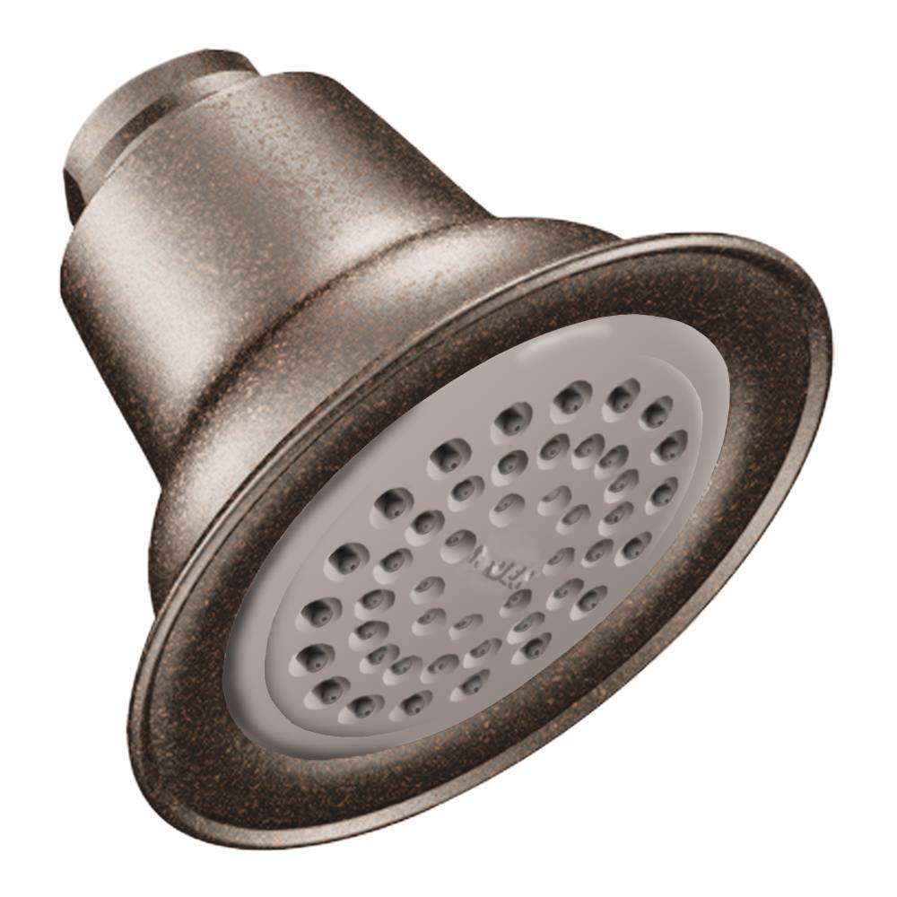 Moen 6303ORB 3-3/8 Inch Easy Clean Shower Head - 1 Function Oil Rubbed Bronze Finish for Bathroom & Spa Relaxation
