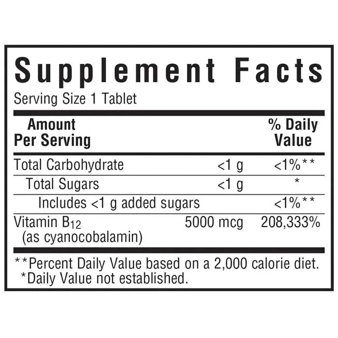 Bluebonnet EarthSweet Chewable Vitamin B12 5000 mcg - Raspberry Flavor for Energy Boost & Immune Support - Perfect for Adults & Kids On-The-Go