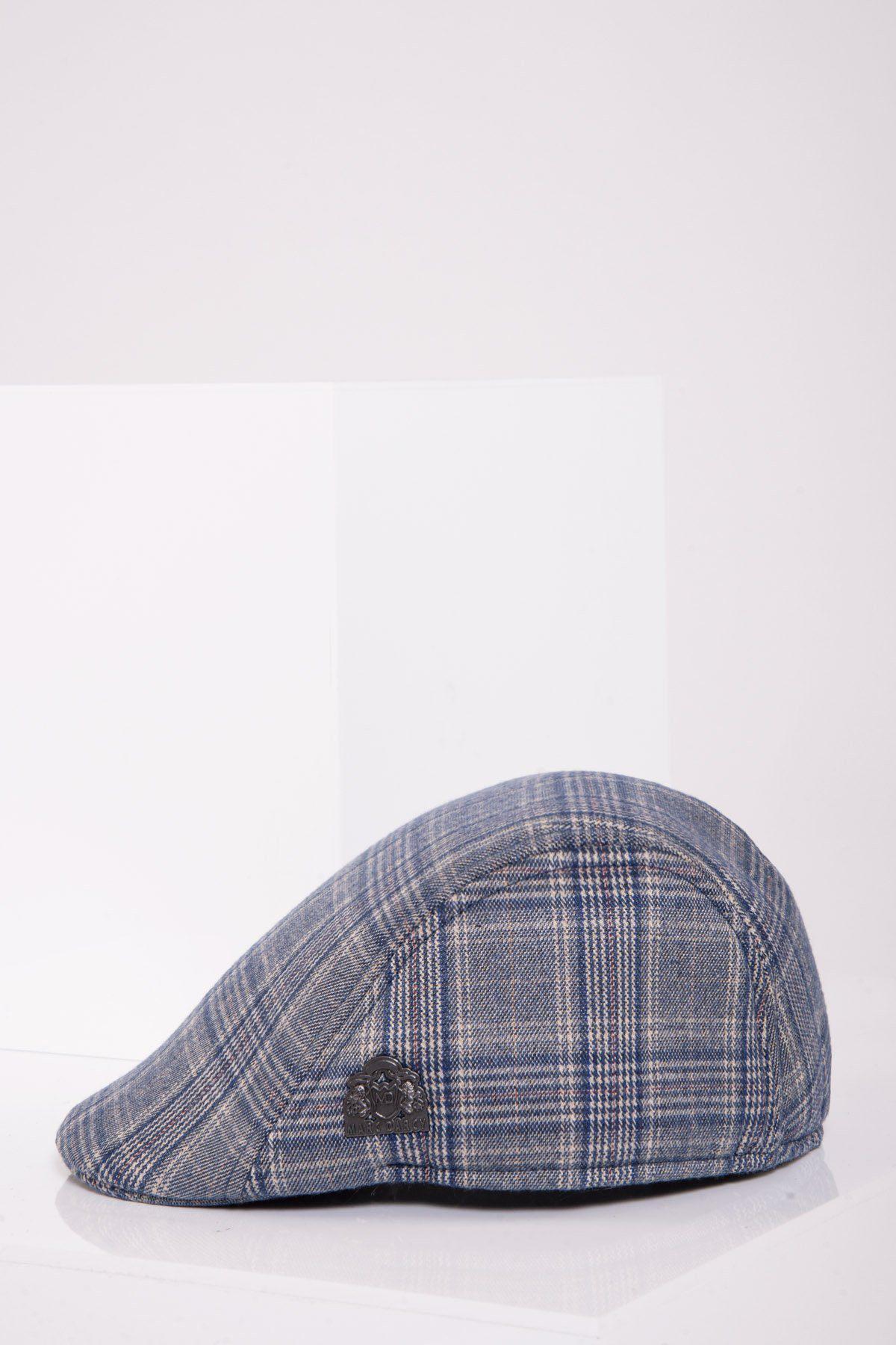 ENZO Sky Stone Tweed Flat Cap for Men - Classic Wool Newsboy Hat for Outdoor Activities, Golf, and Casual Wear