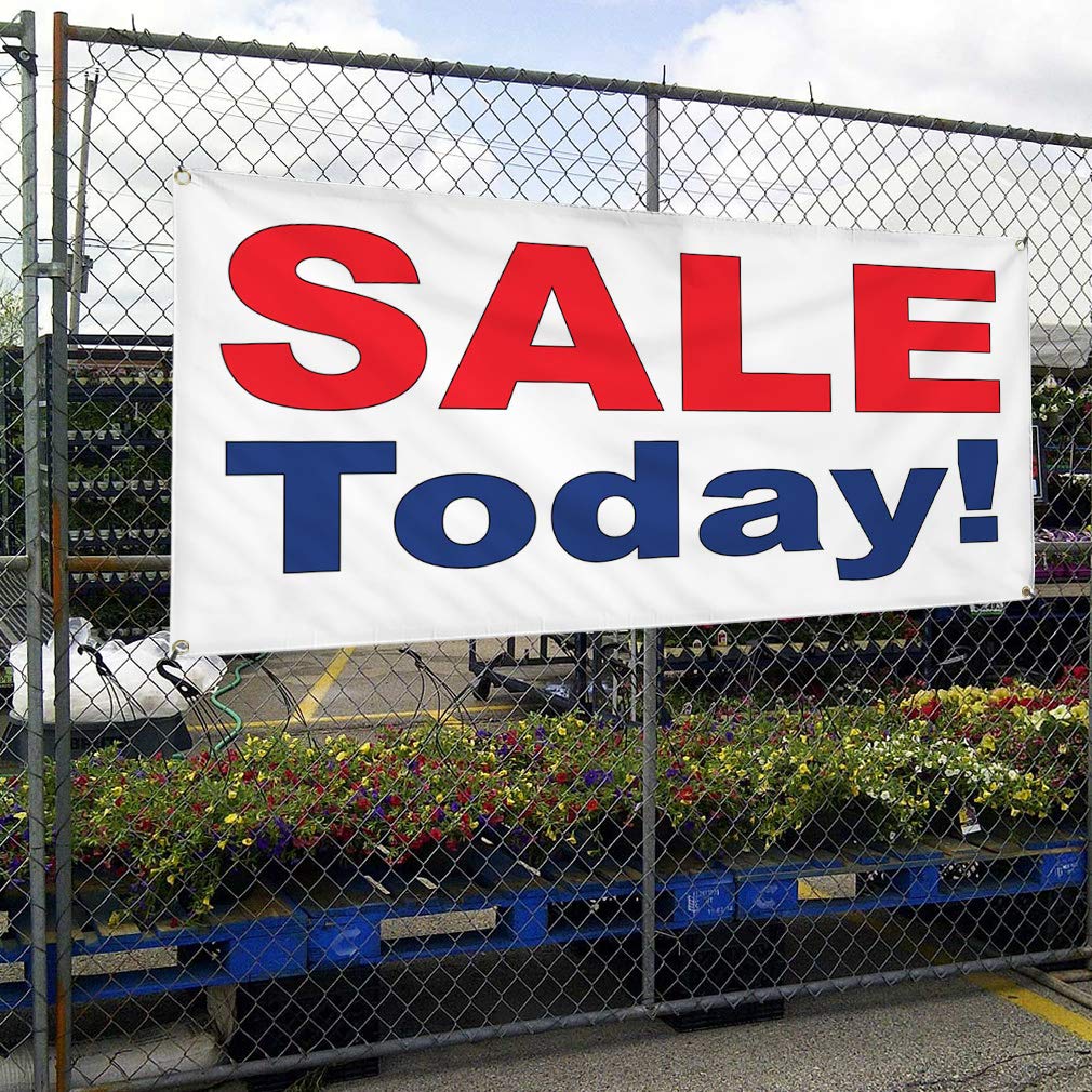 Premium Vinyl Banner - 48x96 Inches, 8 Grommets - Weatherproof Outdoor Business Sign for Yard, Industrial Use - Multiple Sizes Available (Red/Blue) - Perfect for Advertising, Events, and Construction Sites
