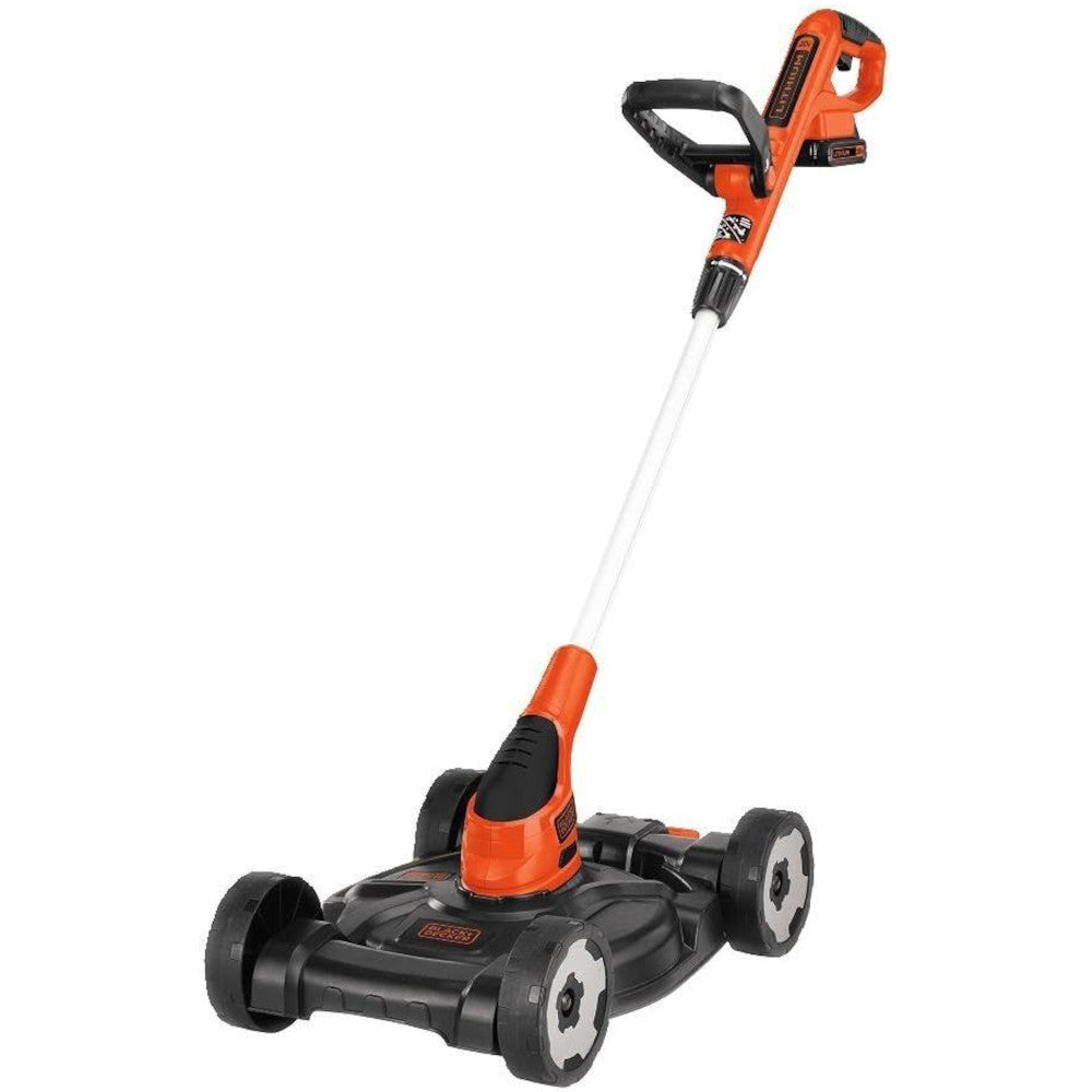 BLACK+DECKER 20V Max Lithium Cordless 12-Inch 3-in-1 Lawn Mower (MTC220) - Lightweight Electric Grass Cutter for Small Yards, Patios & Tight Spaces