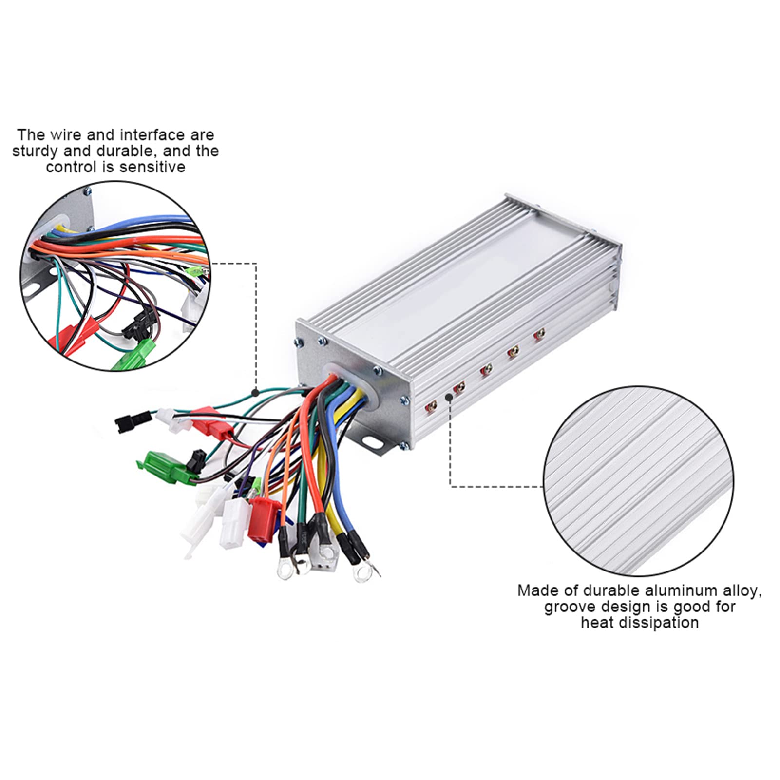 Alomejor 36V/48V 1000W Brushless Motor Controller for Electric Scooters - High Performance E-Scooter Replacement Part for Commuting & Urban Travel