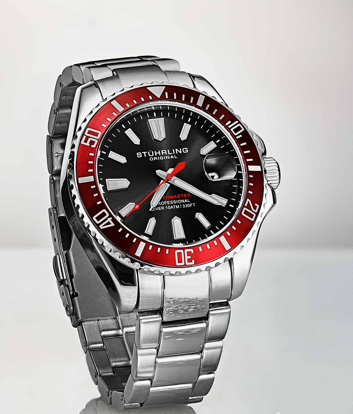 Depthmaster 3950A 42mm Quartz Diver Watch - Waterproof Luxury Dive Watch for Men - Perfect for Scuba Diving, Swimming & Outdoor Adventures