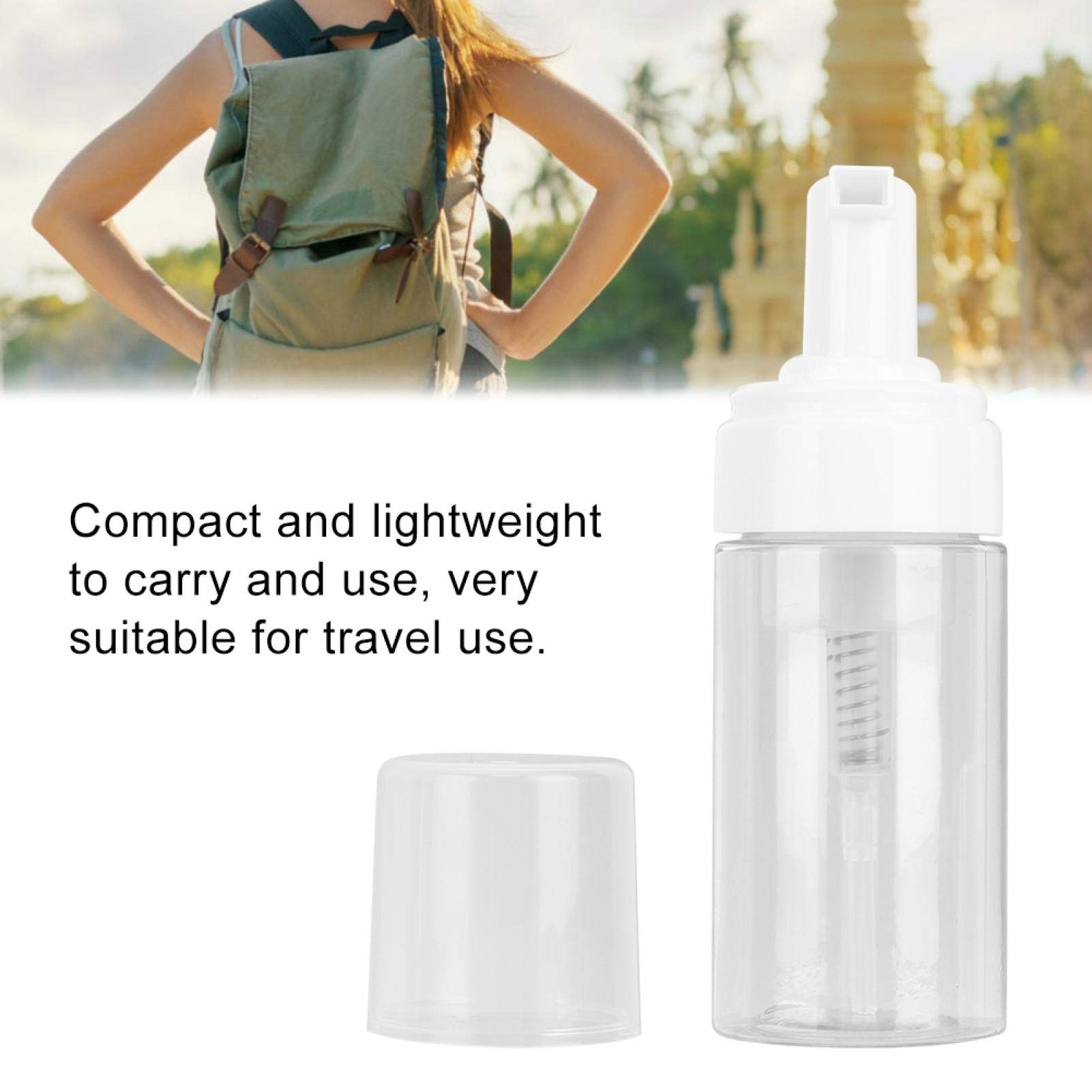 Rotekt Portable Foaming Soap Dispenser - Refillable Travel Size Mousse Foam Bottle for Hand Soap, Shampoo & Lotion | Perfect for Travel, Gym, Office & Home Use (2-Pack)