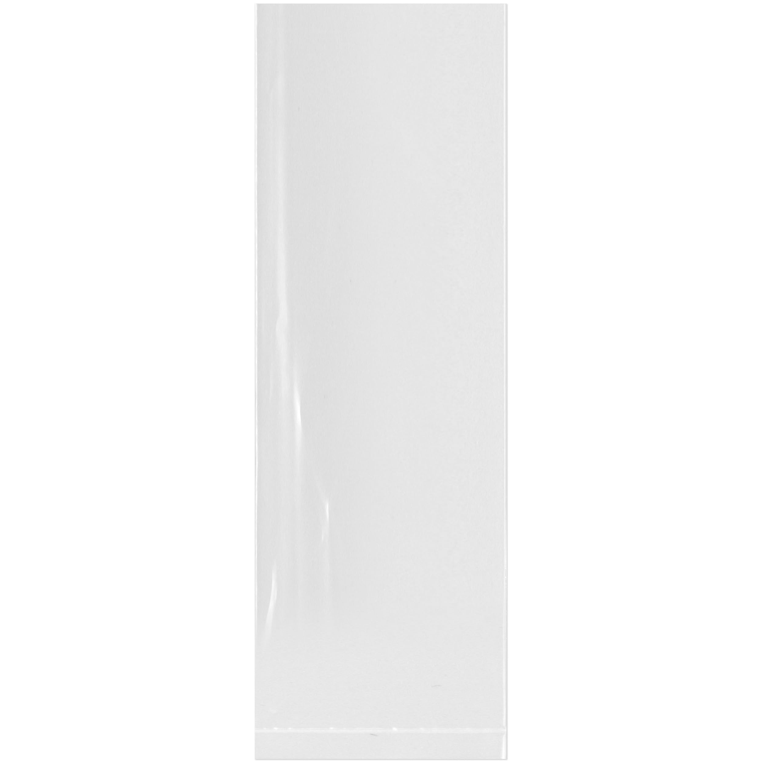 Plymor 2x6 Inch Clear Poly Bags (100 Pack) for Crafts & Storage