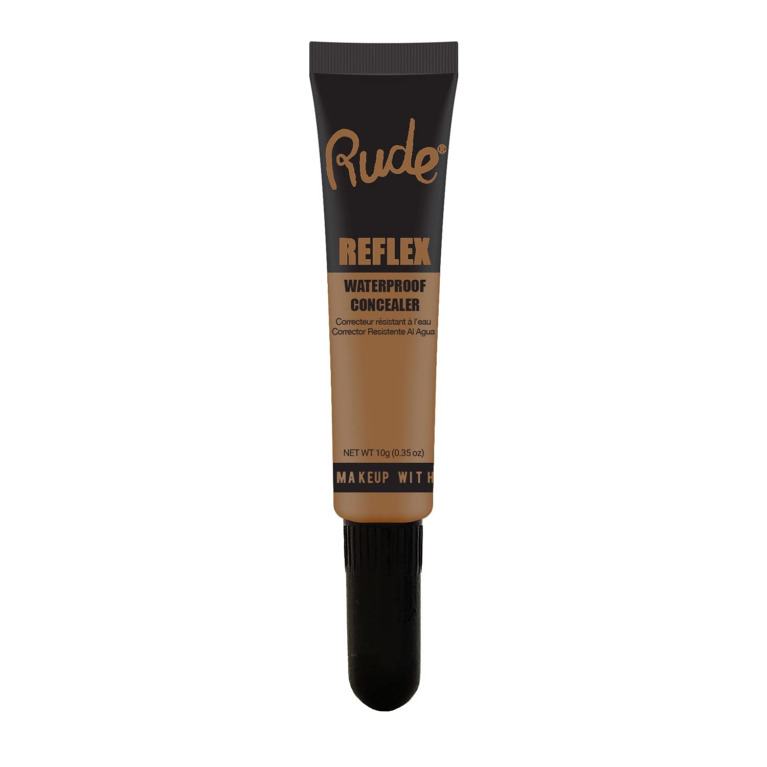 Rude Cosmetics Reflex Waterproof Concealer - Beige 04 | Full Coverage, Long-Lasting, Crease-Proof | Perfect for Dark Circles, Blemishes & Under Eye Brightening