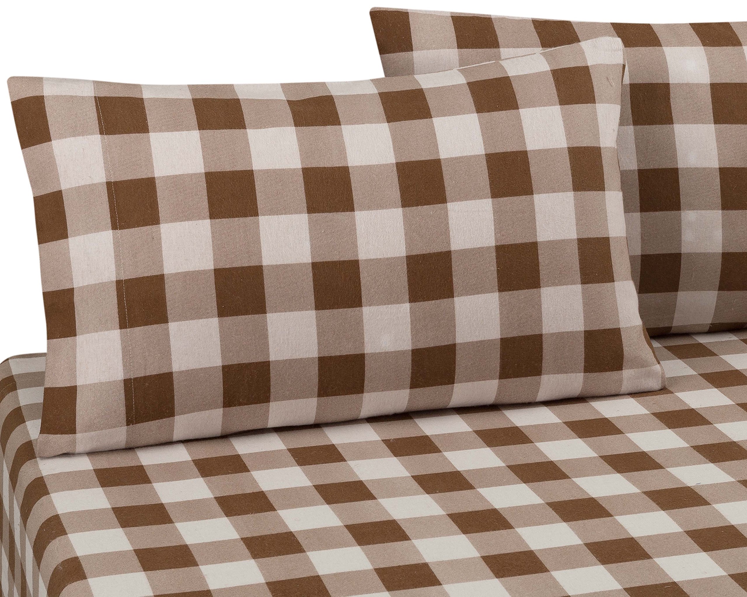 Premium 100% Cotton Flannel Pillowcases King Size 20