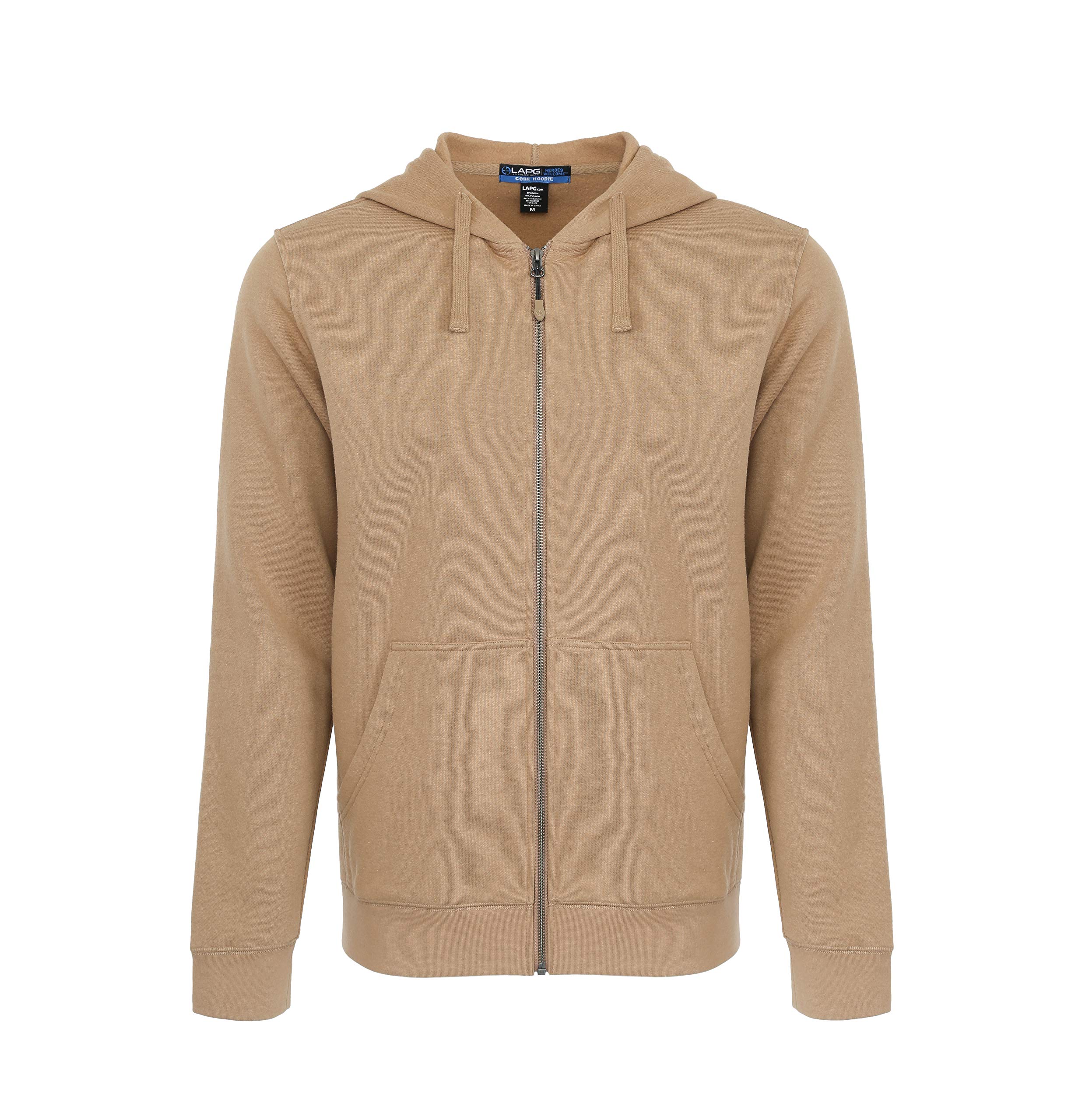LAPG Ultra Soft Men's Core CCW Hoodie - Tactical Zip Up Hooded Sweatshirt for Concealed Carry | Comfortable & Durable for Outdoor, Range Training & Everyday Wear