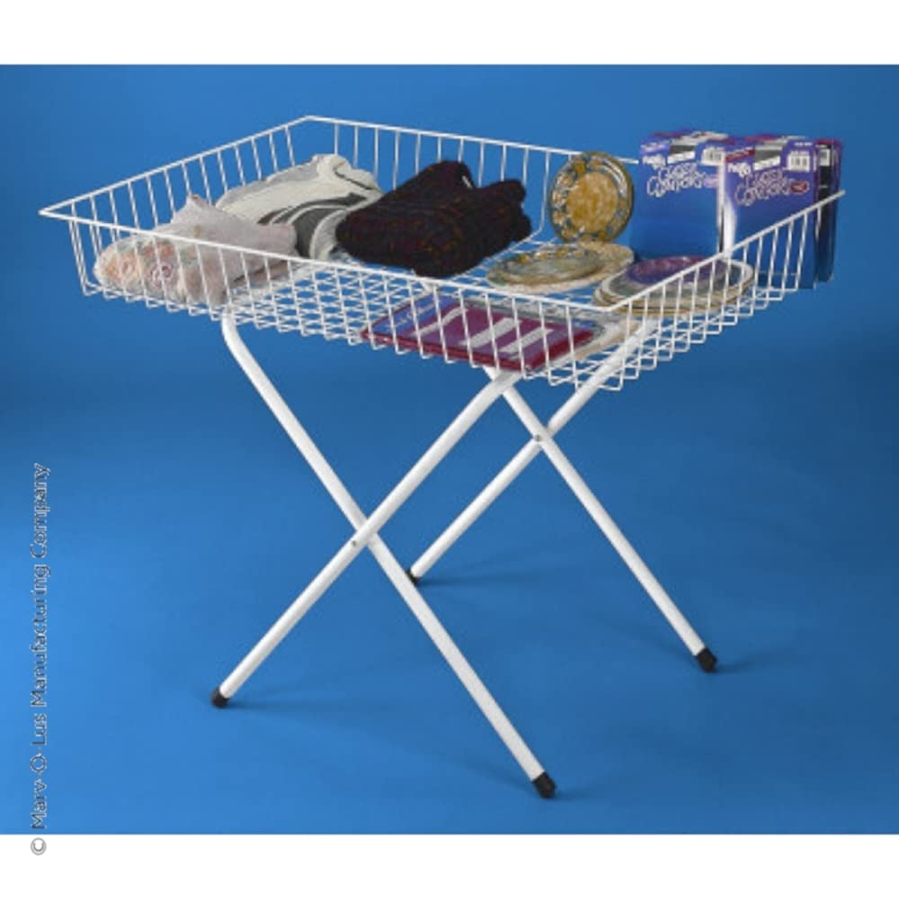White Folding Dump Display Table - 36