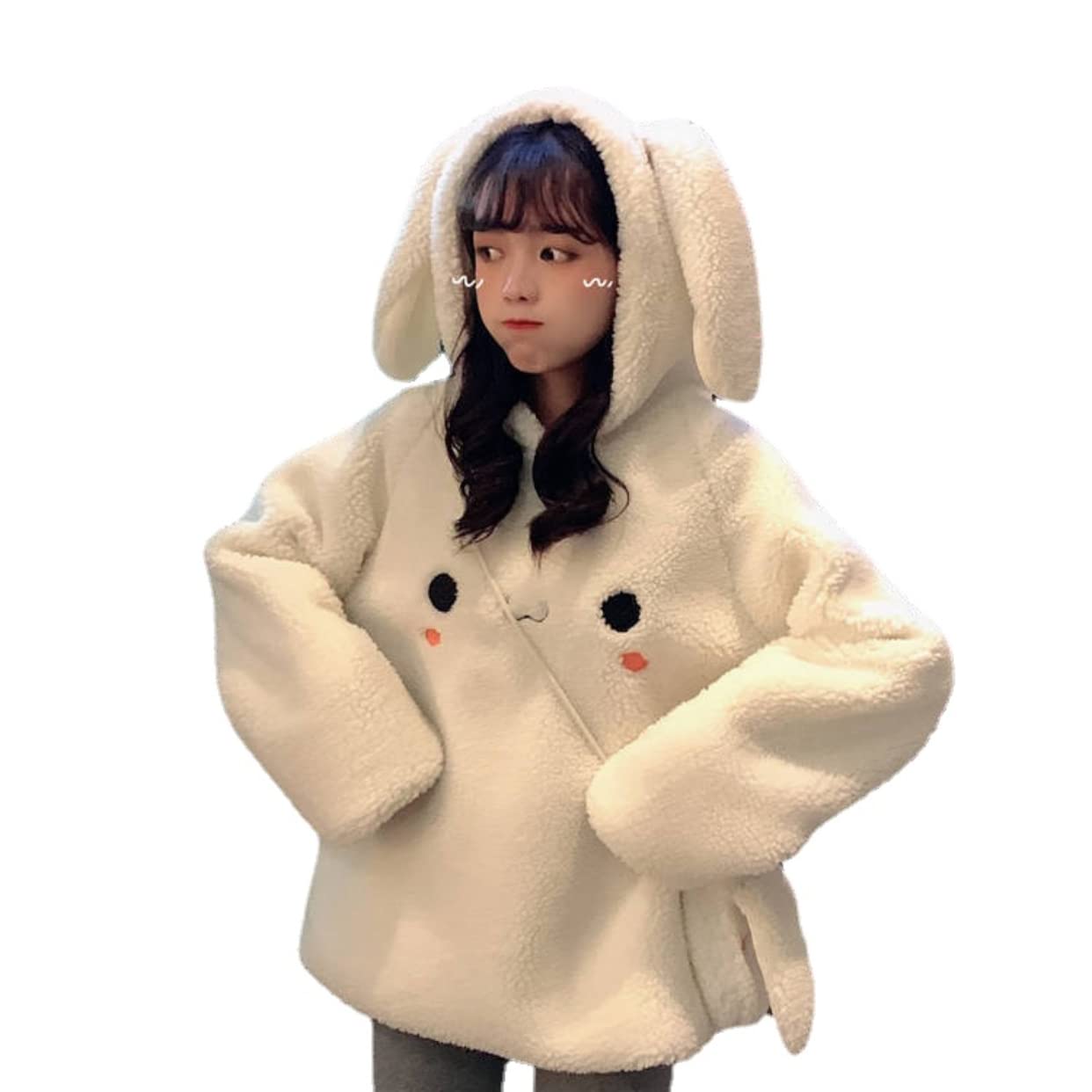 Cute Fleece Hoodie with Matching Purse for Girls & Women | Kawaii Winter Clothes for Kids & Teens | Cozy Outerwear for School, Shopping & Casual Outings