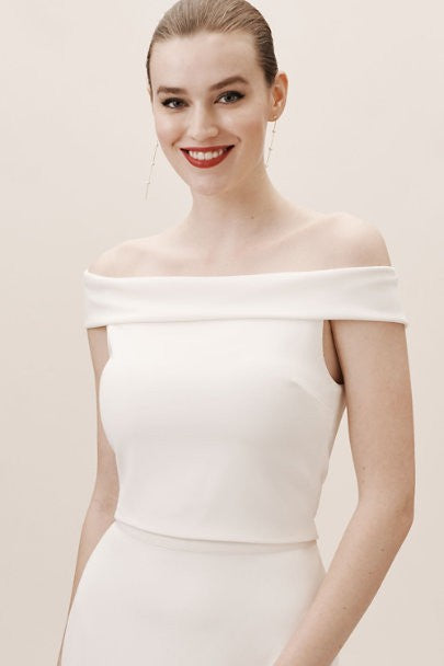BHLDN Amy Kuschel Audin Top - Elegant Lace Bridal Blouse for Wedding & Special Occasions | Perfect for Bridal Shower, Engagement Photos & Romantic Dates