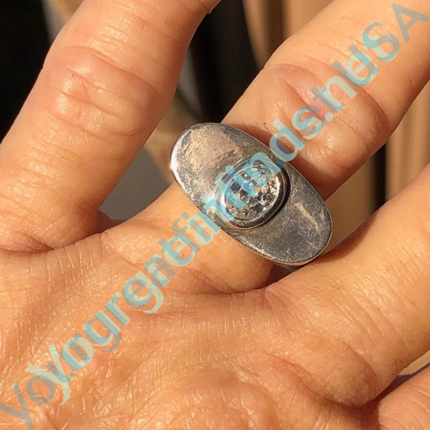 Elegant Sterling Silver Oval Cubic Zirconia Ring - Size 7.5 - Perfect for Weddings, Anniversaries & Special Occasions