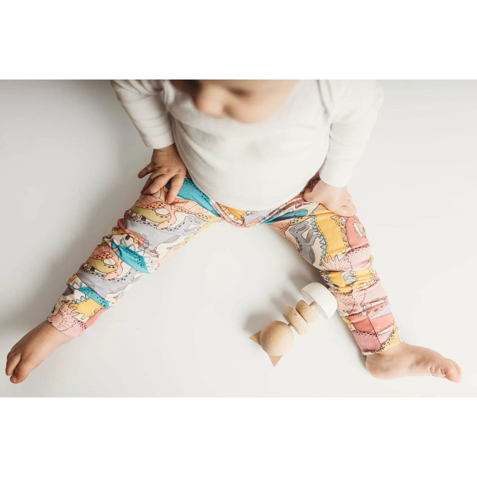 Dinosaur Leggings for Women - Jurassic Print Yoga Pants - Comfortable & Stretchy Workout Leggings for Running, Gym, Lounge & Casual Wear