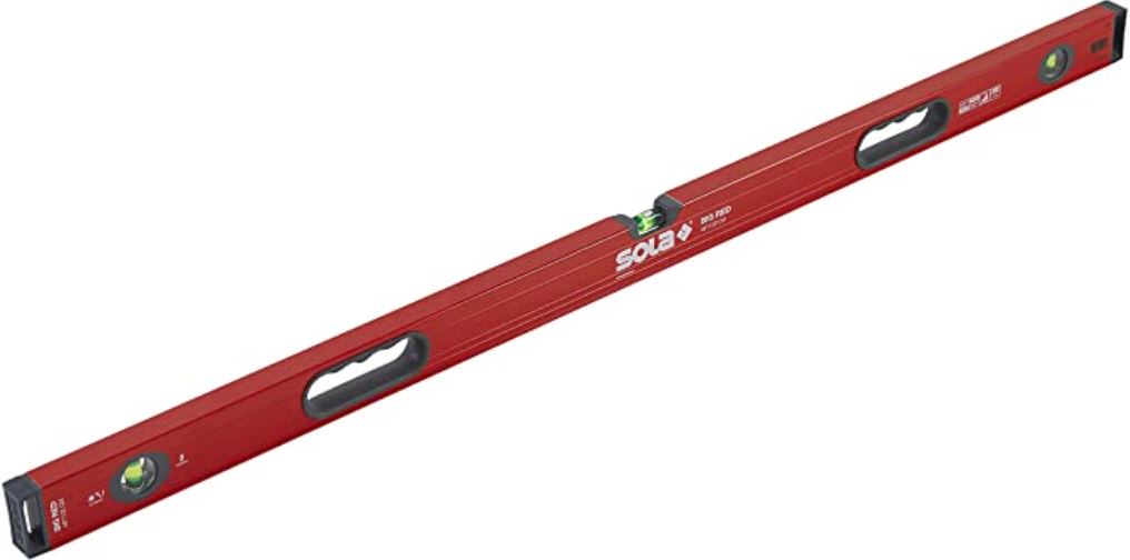 SOLA BIG RED 48 Level Professional Spirit Level - High Accuracy Measuring Tool for Construction, Carpentry, and DIY Home Improvement Projects