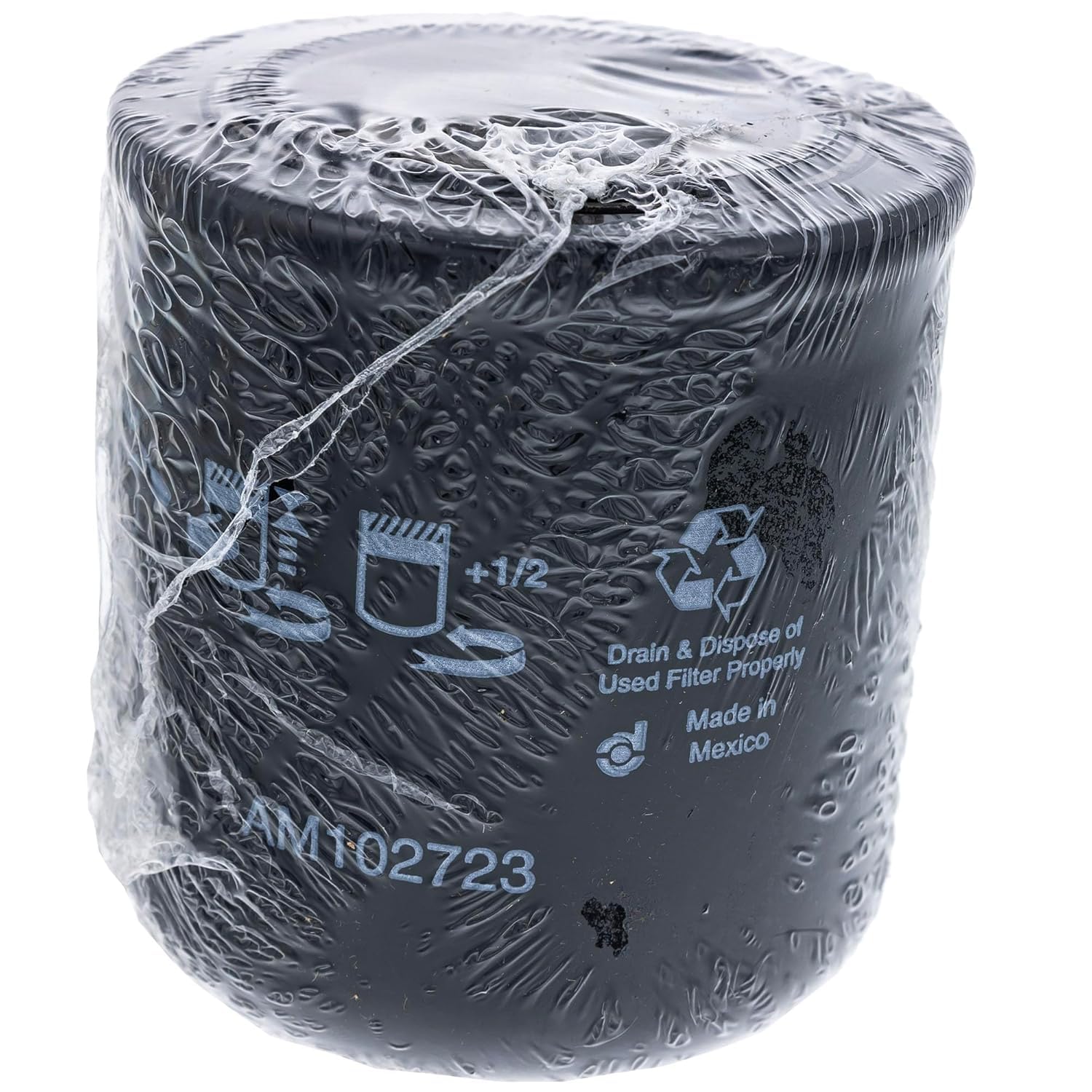 John Deere AM102723 Original Equipment Oil Filter - Compatible with Tractors, Mowers & Agricultural Equipment