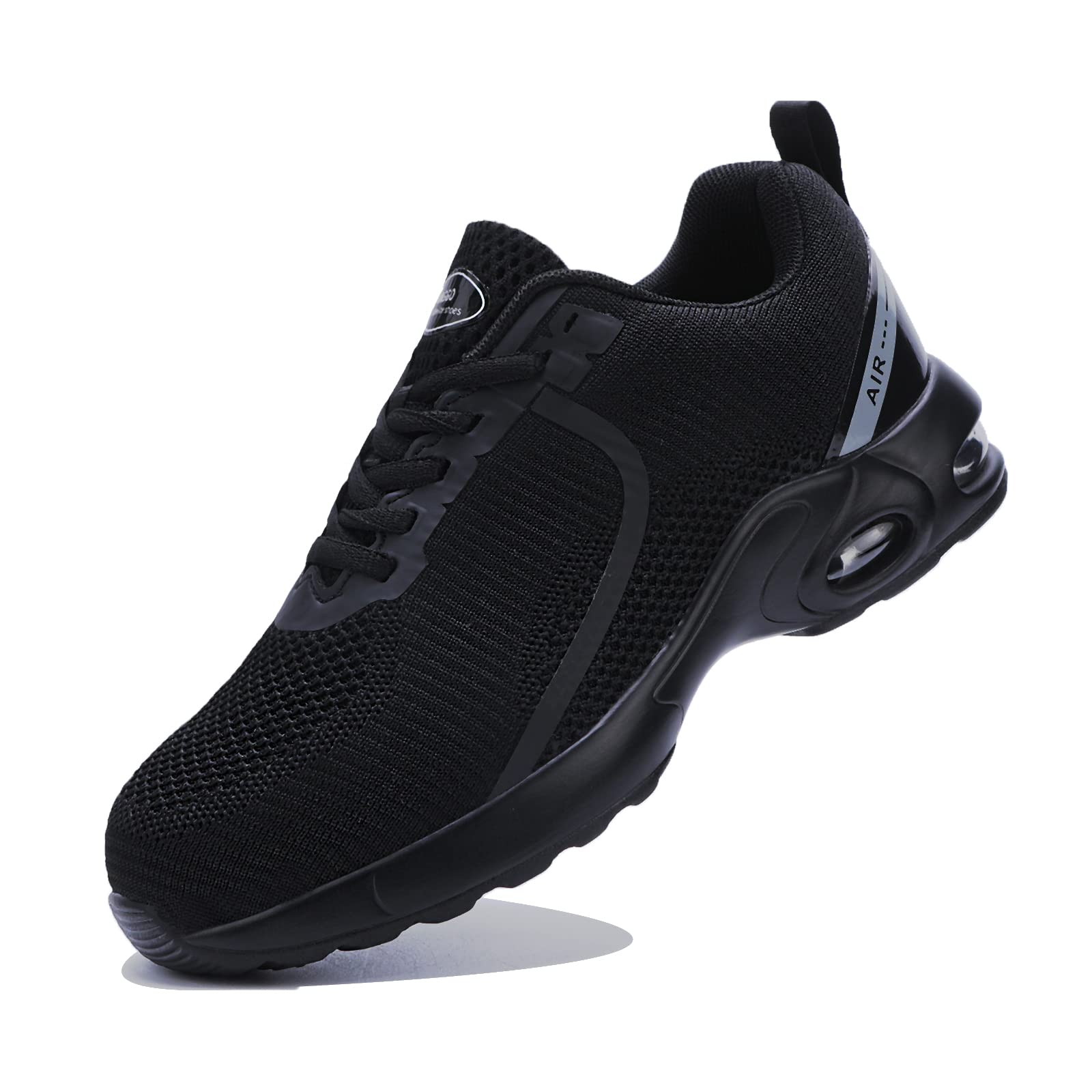 LIANGGO Women's Steel Toe Safety Work Sneakers - Lightweight, Comfortable & Slip Resistant Shoes for Construction, Warehouse & Industrial Work