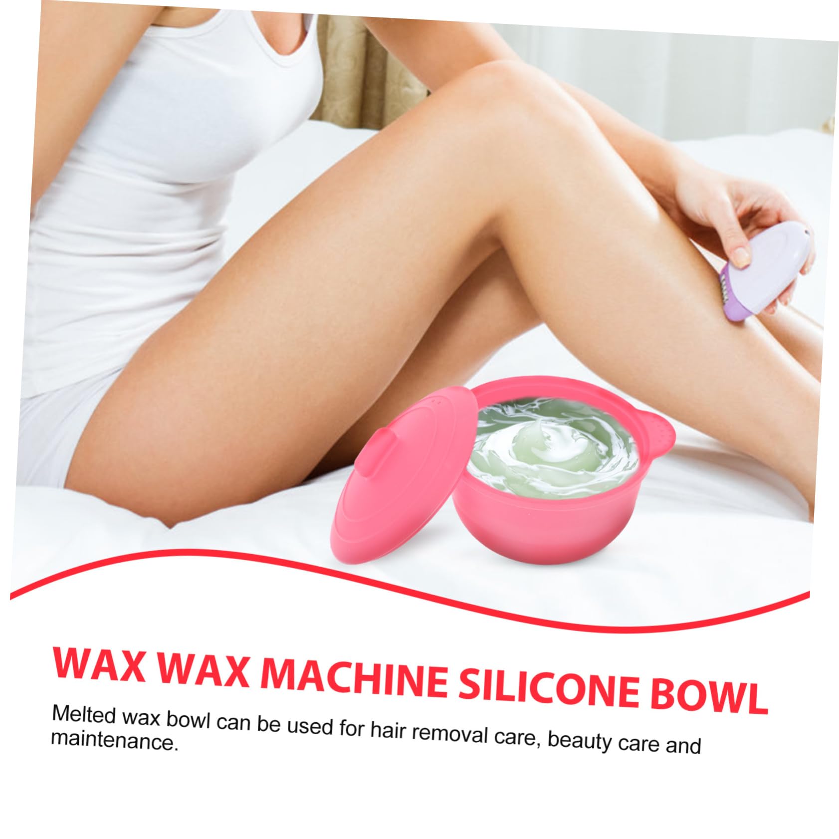 2pcs Portable Silicone Wax Melter Bowl - Travel Wax Heater for Hair Removal & Toiletry Supplies - HONMEET Wax Melting Container for DIY, Salon & Home Use