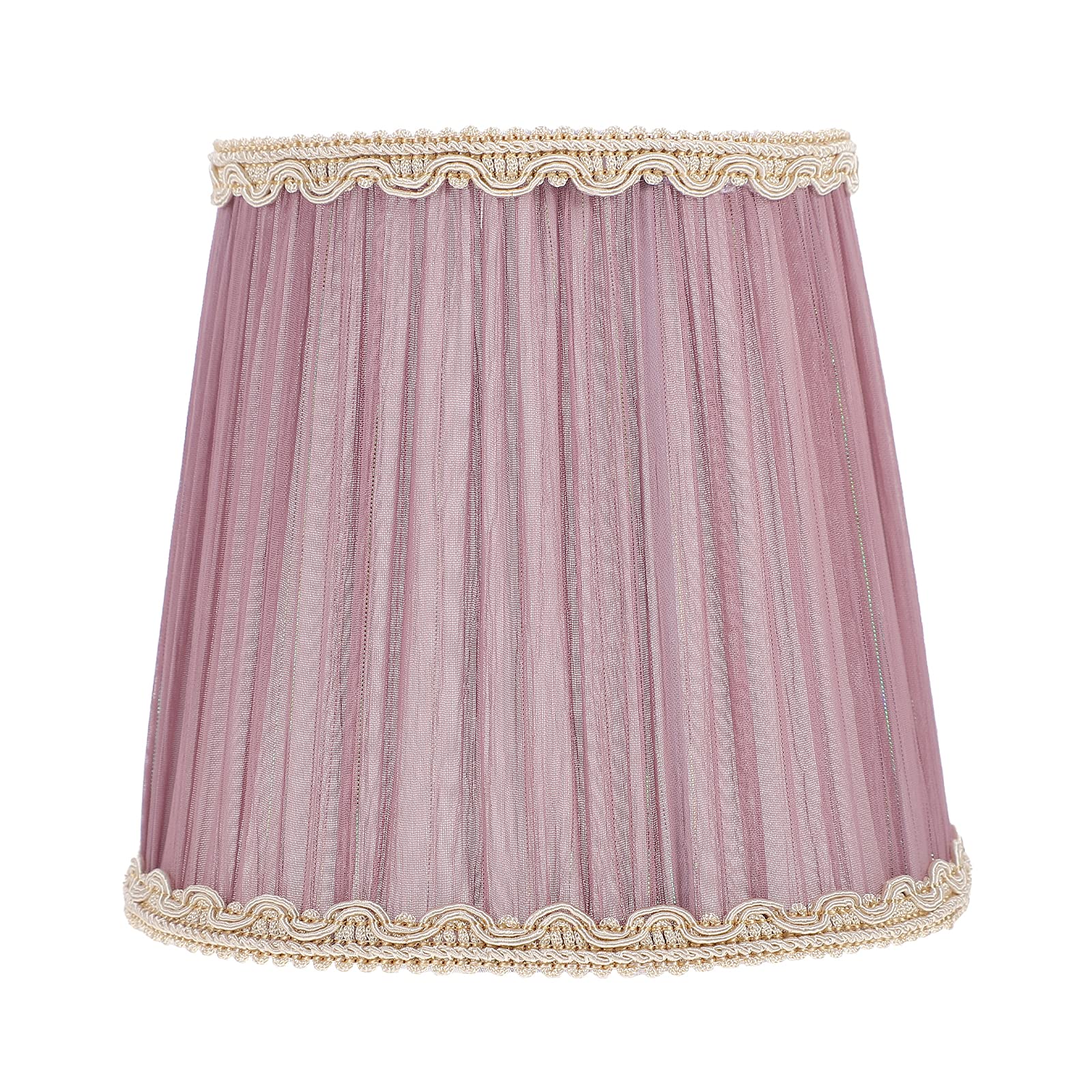 SOLUSTRE Purple Lace Fabric Lampshade E14 - Elegant Cloth Lamp Cover for Pendant Lights, Sconces & Light Fixtures | Perfect for Bedroom, Living Room & Dining Room Decor