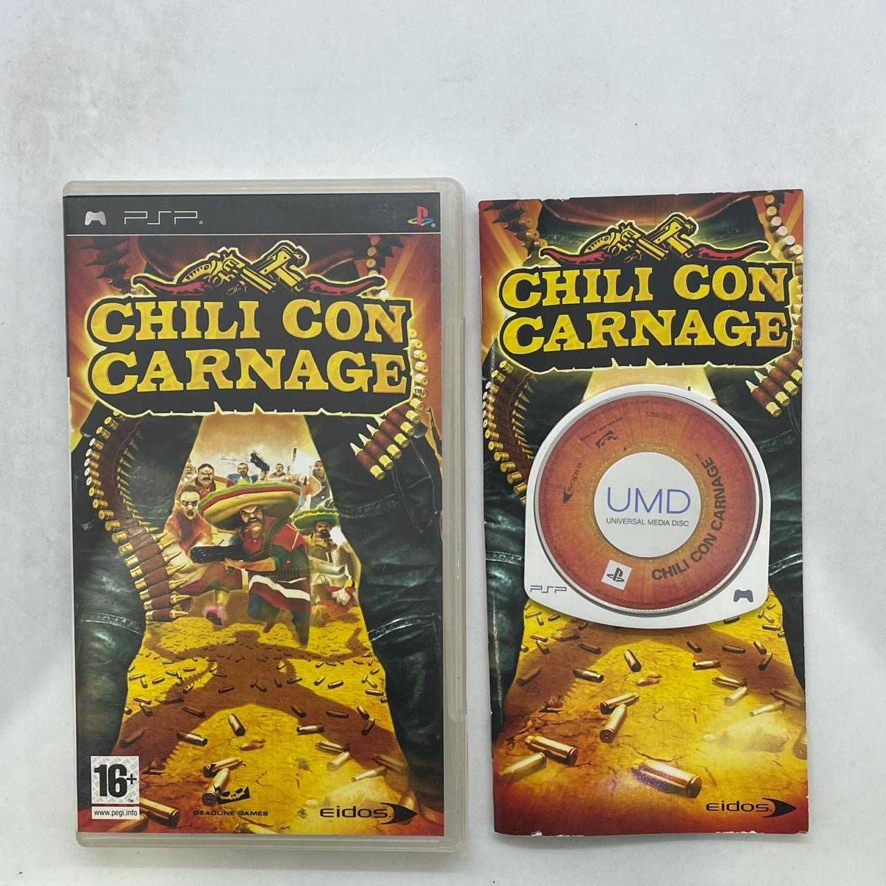 Chili Con Carnage PSP Game for Playstation Portable - Complete with Manual | Action-Packed Adventure for On-the-Go Gaming