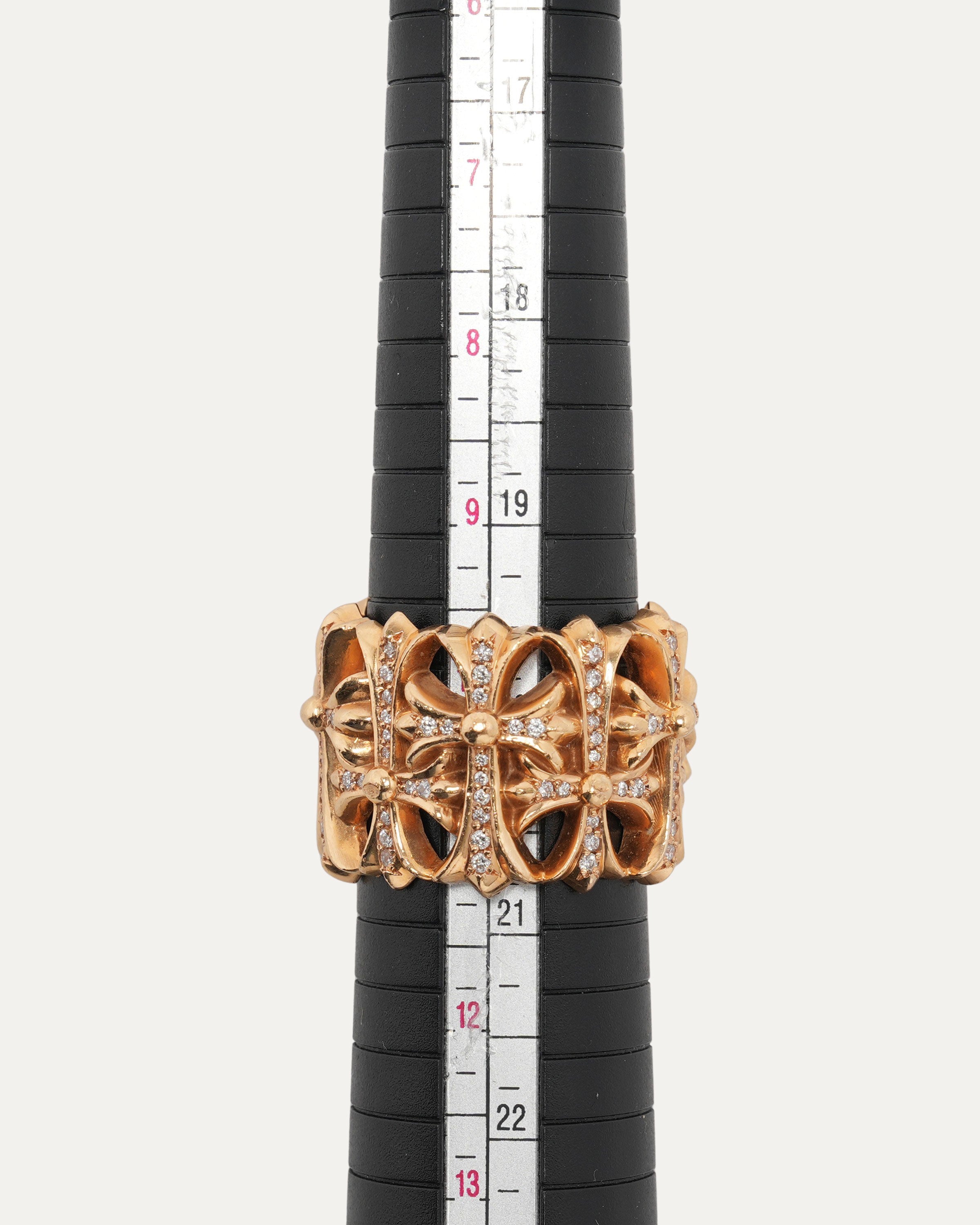 22k Gold and Diamond Cemetery Cross Ring for Women - Elegant Memorial Jewelry for Funeral, Remembrance & Sympathy Gifts - Perfect for Graveside Visits & Honoring Loved Ones