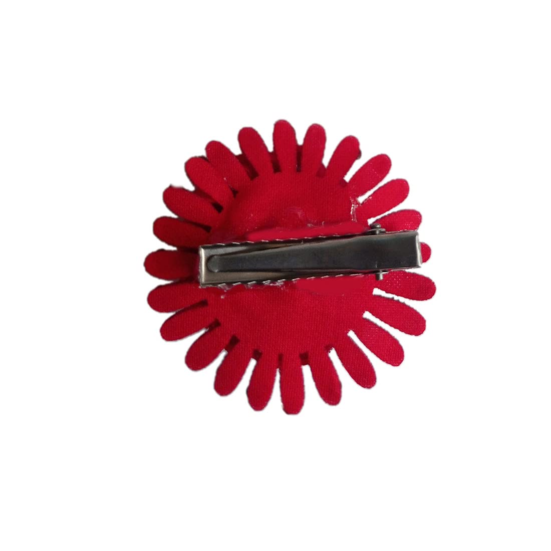 GadinFashion™ 2-Pack Red Artificial Flower Hair Clips for Women & Girls - Stylish Juda Bun Pins for Wedding, Party, Prom & Everyday Hairstyling Accessories