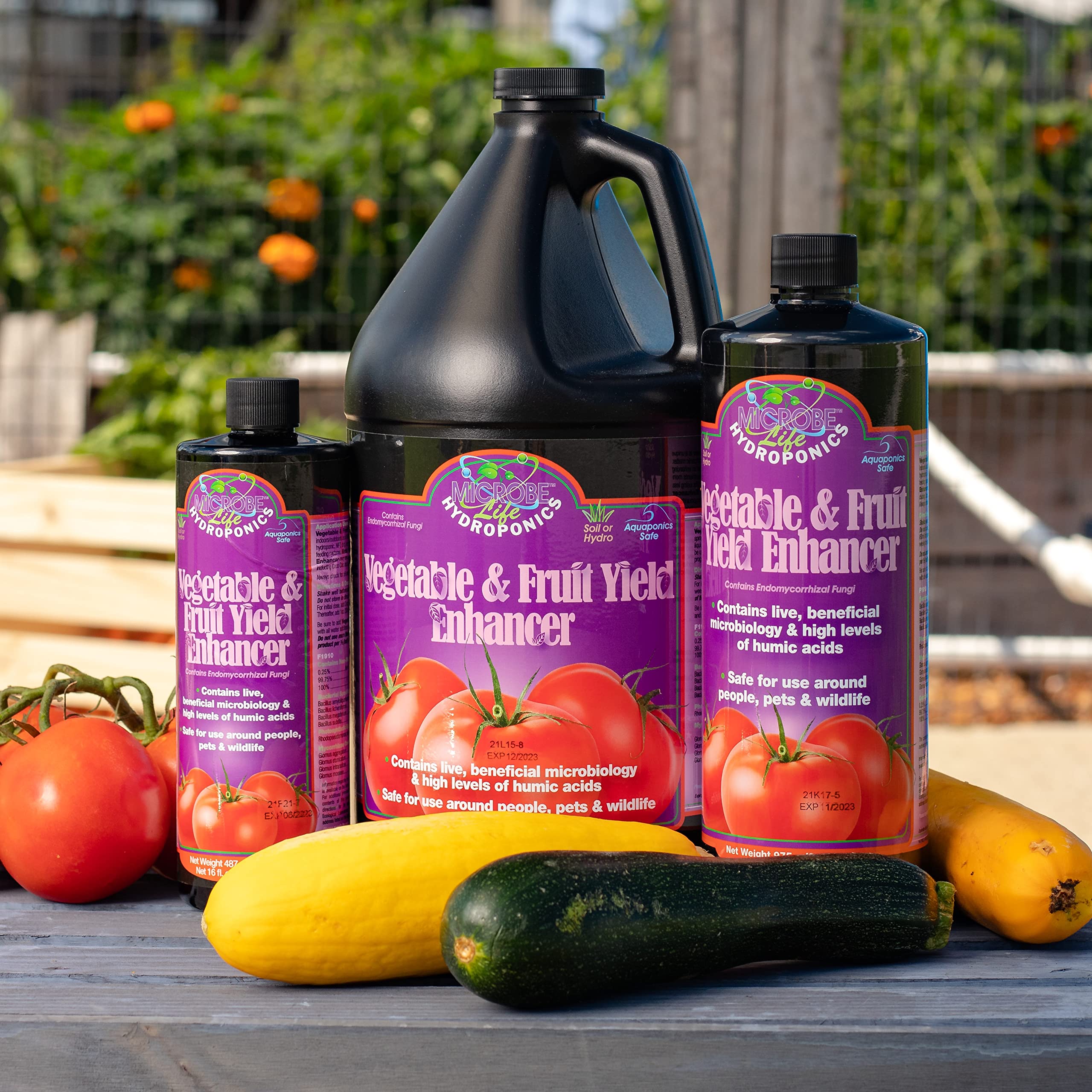 Microbe Life Hydroponics Plant Nutrient Supplement - Organic Growth & Yield Booster for Vegetables & Fruits - Works with Hydroponic & Soil Systems (2.5 Gallon) - Ideal for Indoor Gardens, Greenhouses & Home Farming