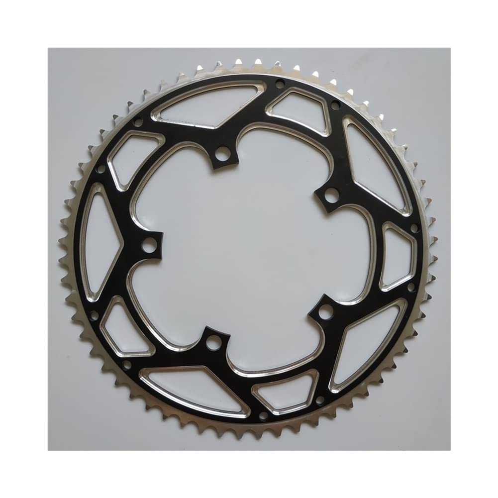 60T 130 BCD Chainring - High-Performance Folding Bicycle Crankset for Road/MTB/BMX | Durable Fixed Gear Bike Parts & Accessories | Ideal for Commuting, Urban Riding & Performance Cycling
