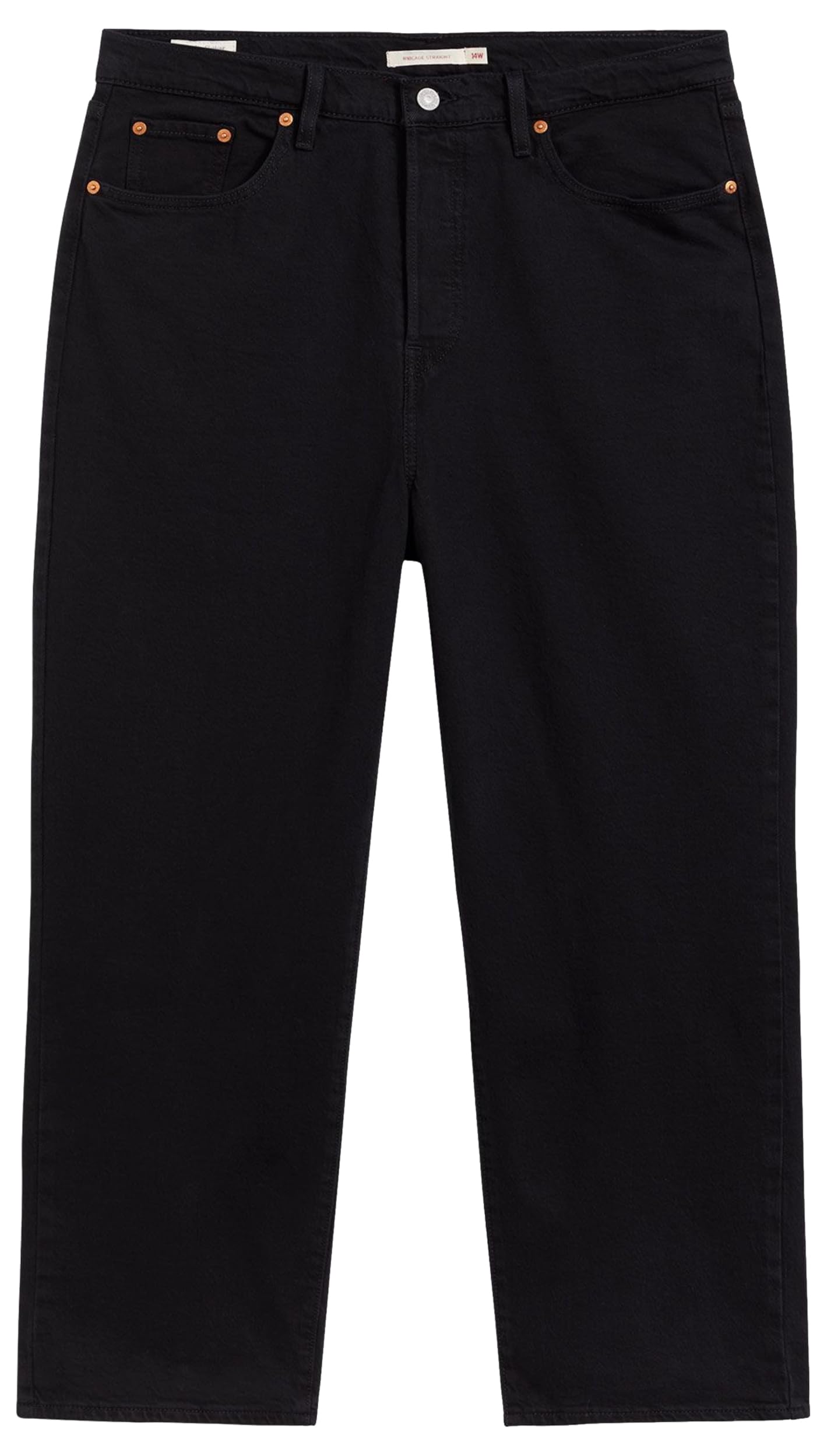 Levi's Women's Plus Size Ribcage Straight Ankle Jeans - High Waist Stretch Denim Pants for Curvy Figures | Perfect for Casual Wear, Office & Date Nights