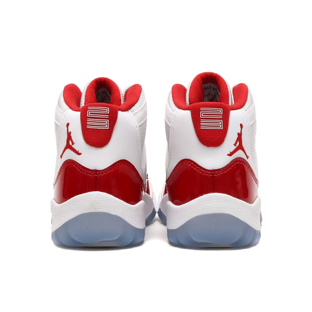 Air Jordan 11 Retro Cherry (2022) PS - White, Varsity Red & Black Basketball Shoes for Men - Perfect for Court Play and Streetwear Fashion