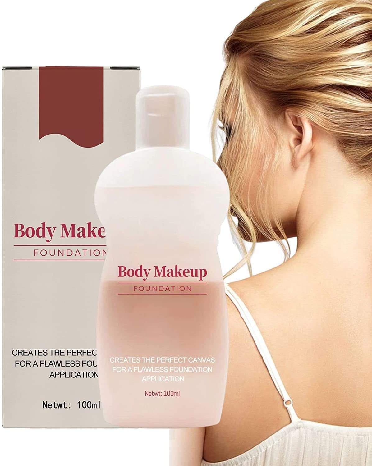 Waterproof Full Body Makeup Foundation - Covers Blemishes, Scars & Tattoos | Long-Lasting Leg & Body Concealer for Swimming, Beach & Special Events (1 Piece)