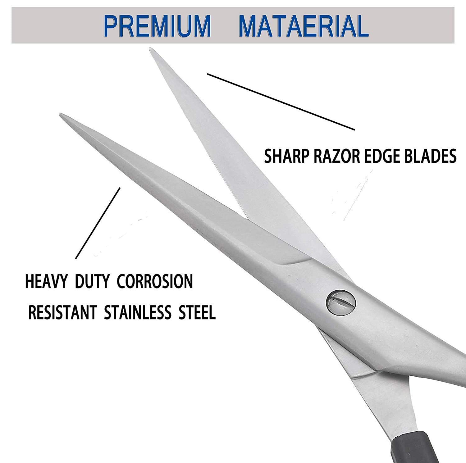 Professional Hair Cutting Scissors - Ultra Sharp Stainless Steel Barber Shears for Salon & Home Use - Precision Hairdressing Scissors for Men & Women (Pack of 2) - Perfect for Styling, Trimming & Hairdressing