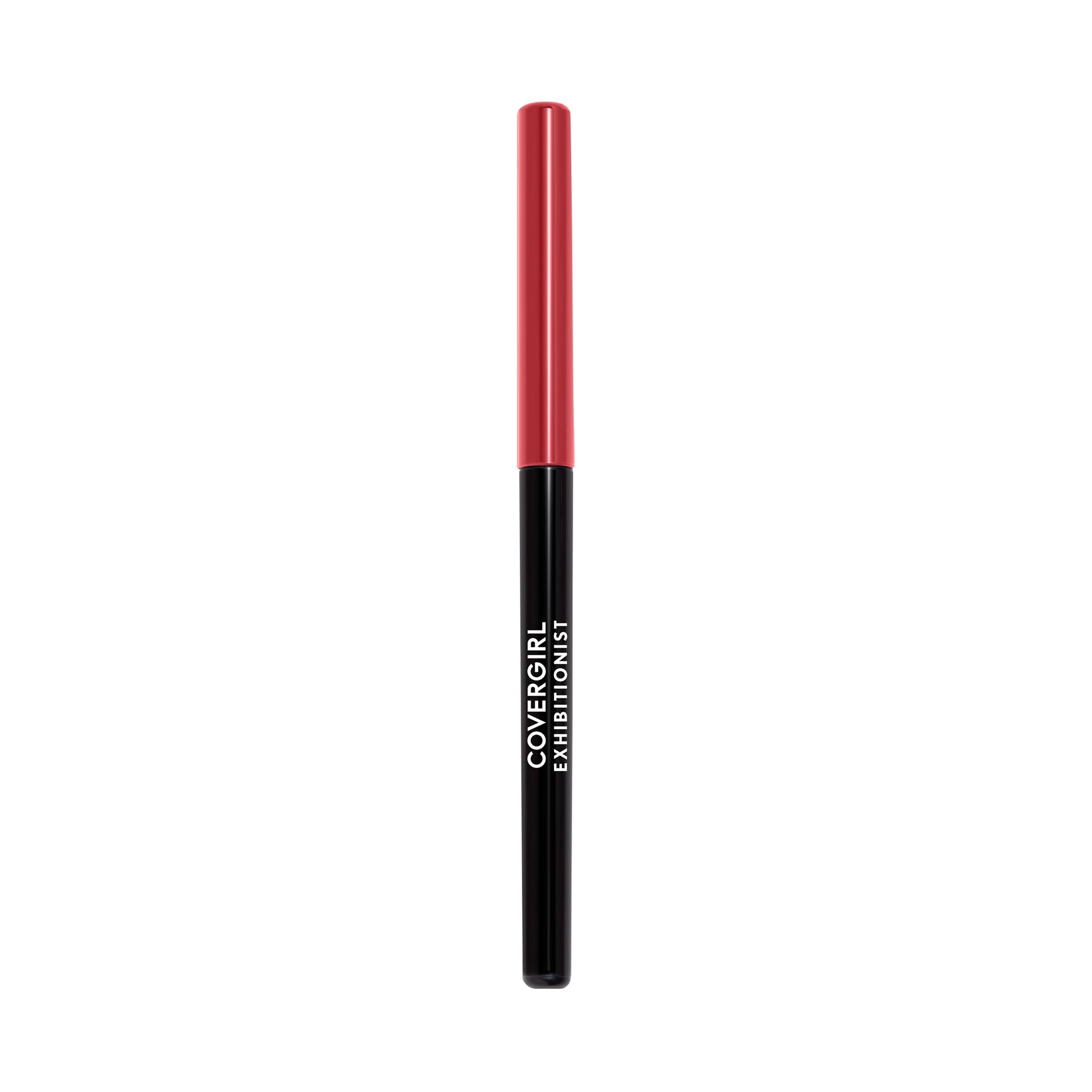 COVERGIRL Exhibitionist Lip Liner - Cherry Red 220 (0.012 oz) | Long-Lasting Lip Pencil for Precise Definition & Bold Color | Perfect for Everyday Wear, Date Night & Special Occasions