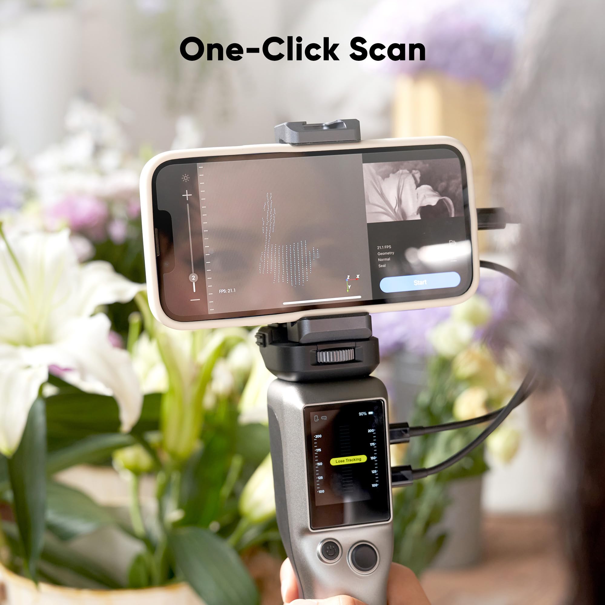 Portable Smart Grip for Seal Lite 3D Scanner - Ergonomic Handle for Easy Scanning | Perfect for 3D Modeling, Prototyping & Digital Archiving