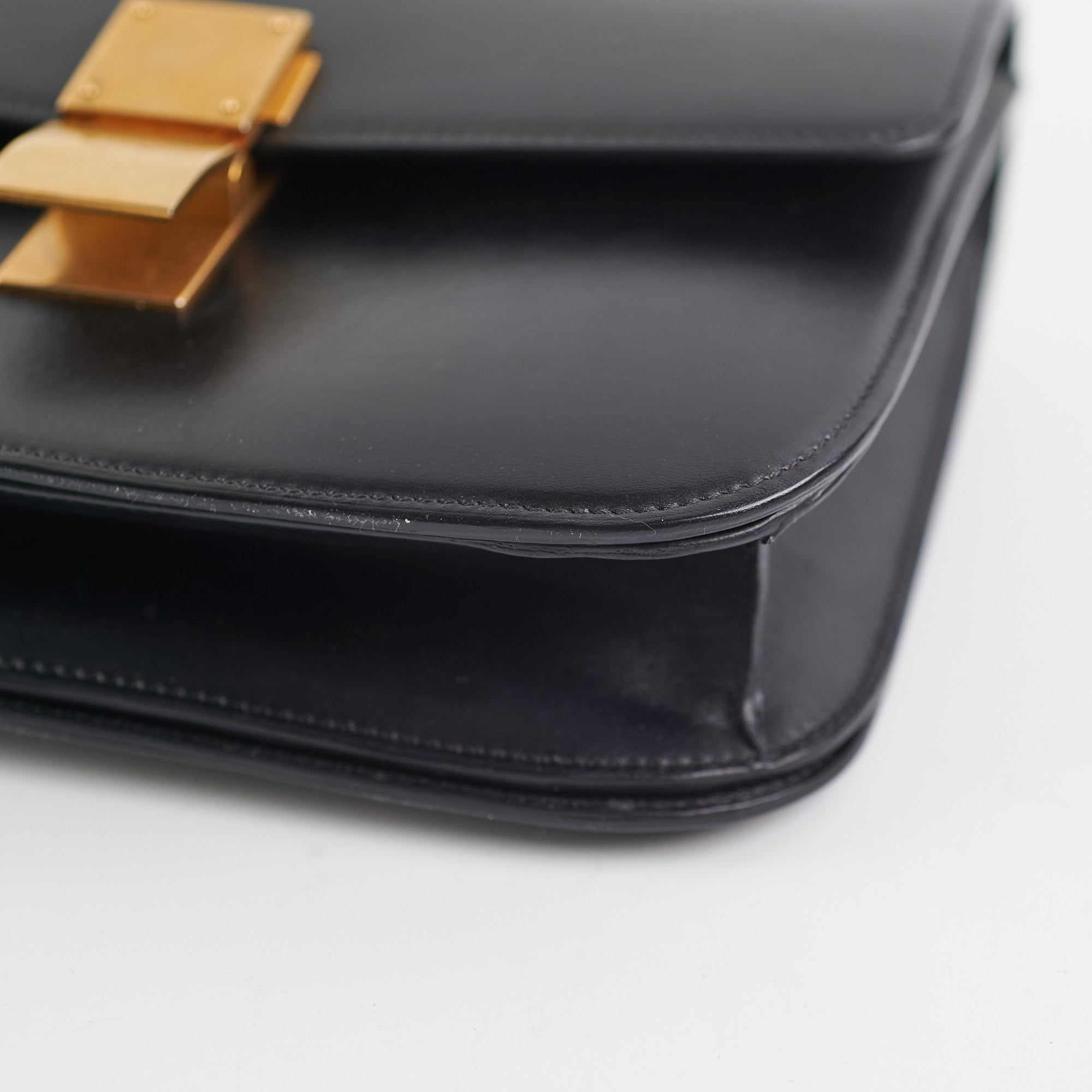 Celine Medium Box Bag in Black | Genuine Leather Crossbody Handbag for Women | Perfect for Work, Travel & Everyday Use