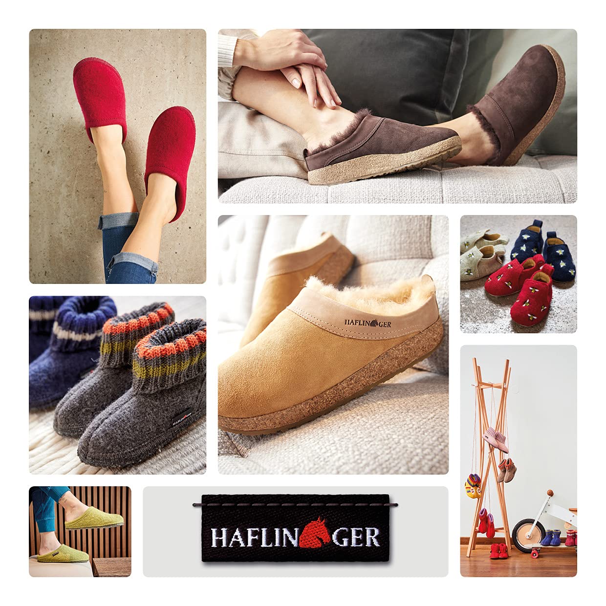 HAFLINGER Unisex Soft Felt Slippers - Cozy Home Comfort