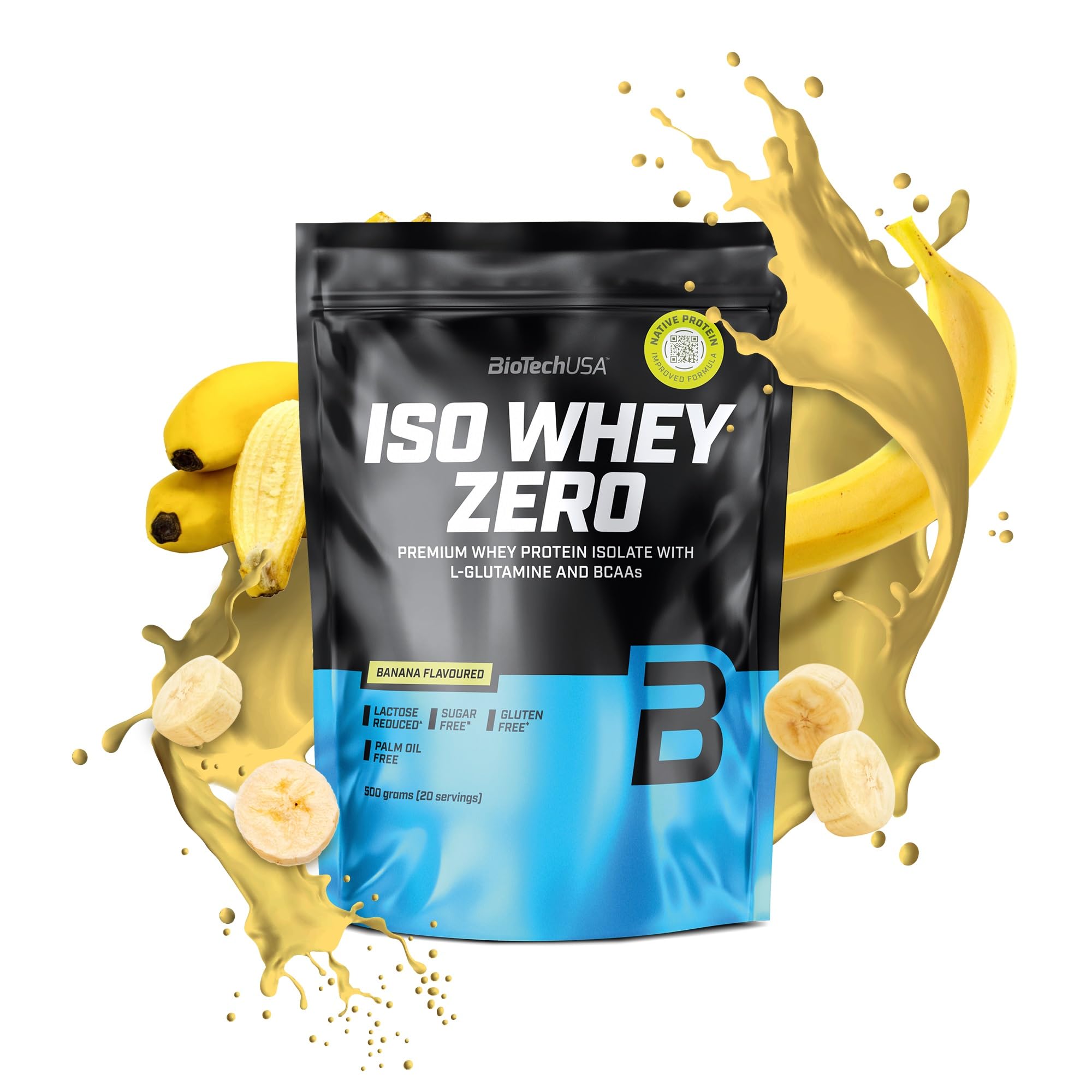 BioTechUSA Iso Whey Zero 500g - Premium Whey Protein Isolate Powder for Muscle Growth & Recovery - Ideal for Post-Workout, Weight Loss & Fitness Enthusiasts