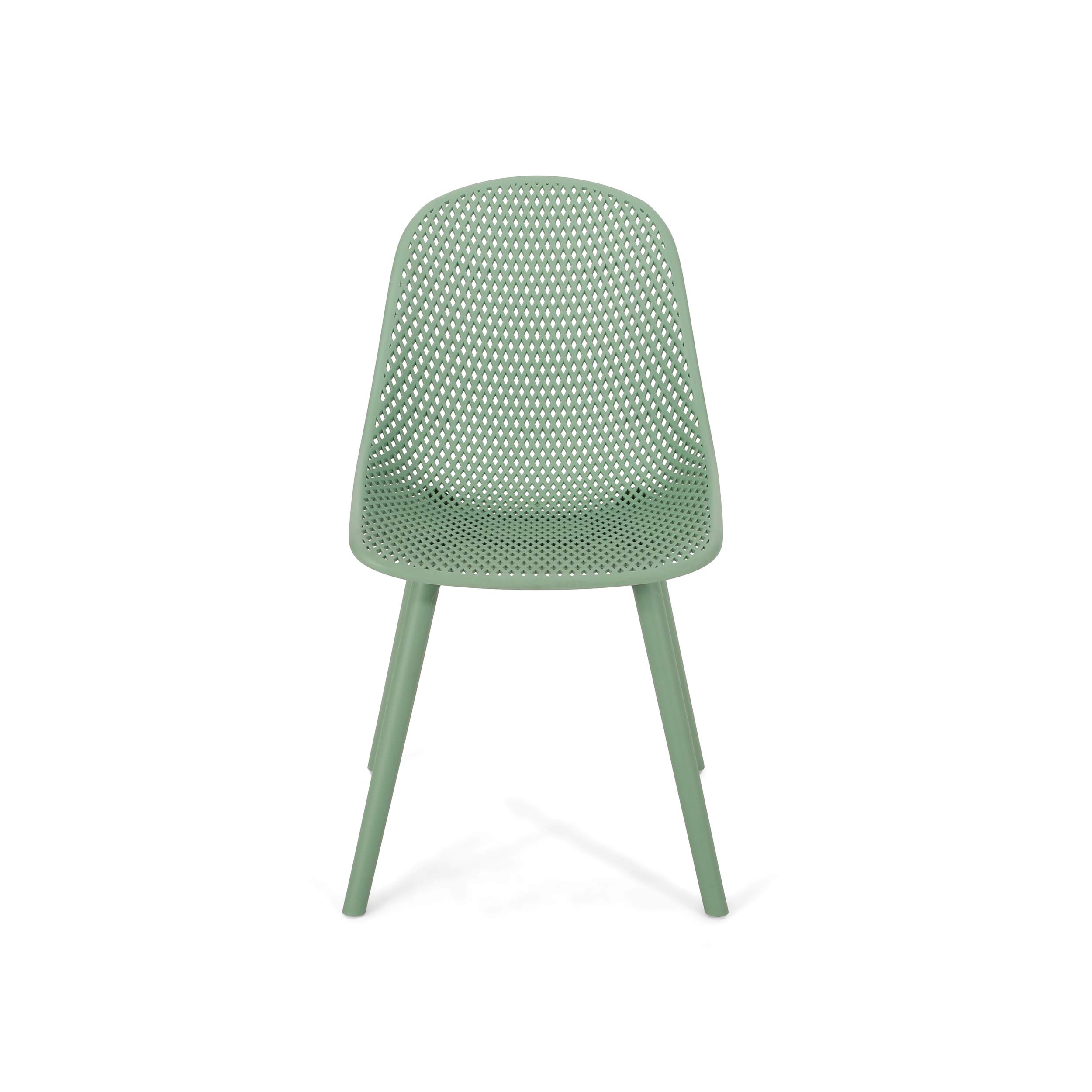 Christopher Knight Home Darleen Outdoor Dining Chairs (Set of 2) - Weather-Resistant Green Patio Furniture for Garden, Poolside, and Backyard Dining