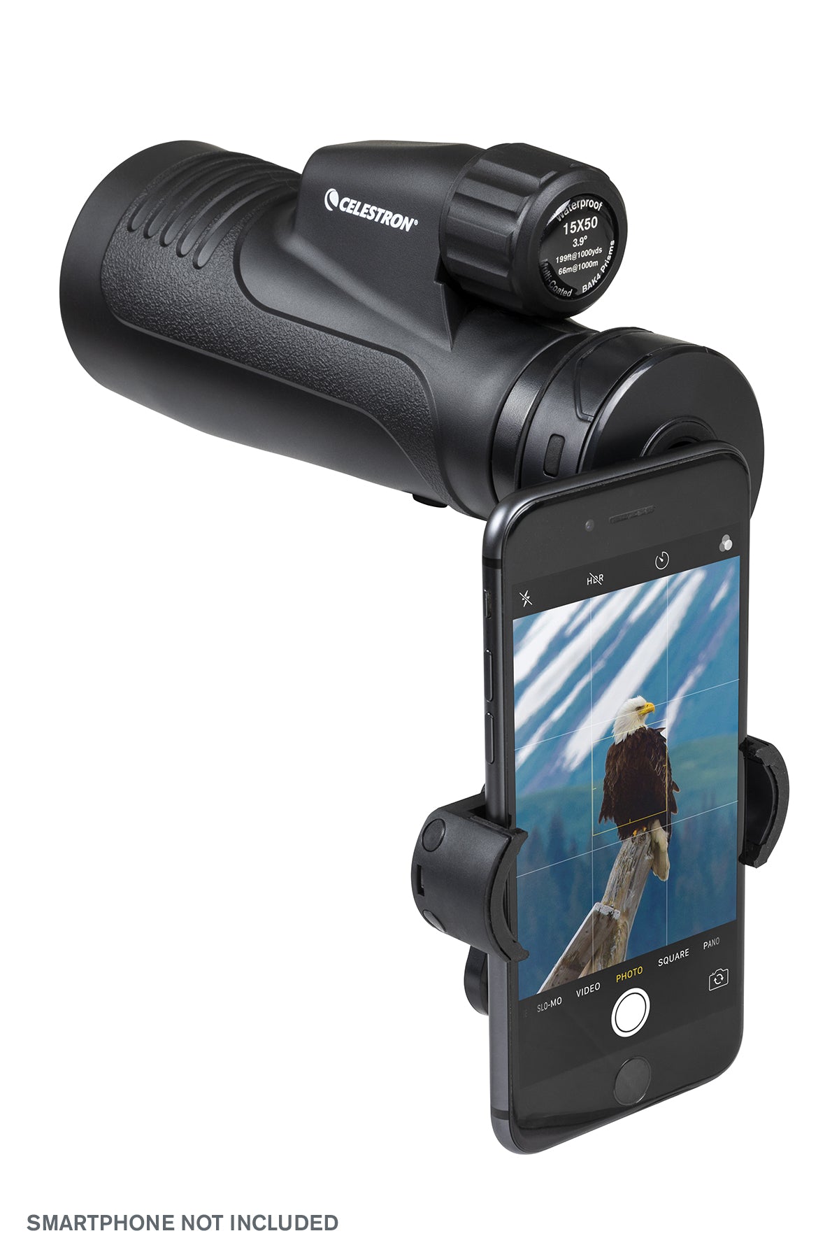 Outland X 15x50mm High Power Monocular Telescope with Smartphone Adapter - Perfect for Bird Watching, Hunting, Hiking & Outdoor Adventures