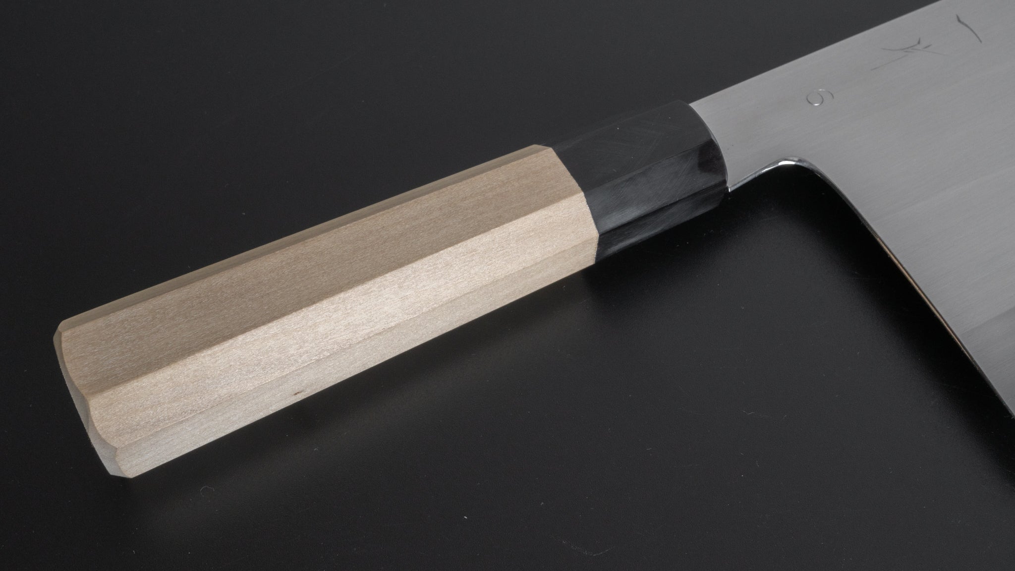 Hitohira Togashi White #1 Stainless Clad Migaki Chinese Cleaver 220mm - Professional Japanese Chef Knife with Ho Wood Handle (#6) - Perfect for Slicing, Dicing & Chopping Vegetables, Meat & Herbs in Asian Cuisine