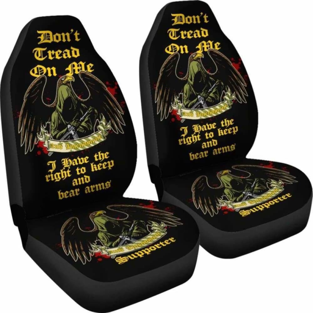 2nd Amendment Supporter Car & SUV Seat Covers - Universal Fit 12-154813 - Protect Your Seats with Patriotic Style for Daily Commute & Road Trips