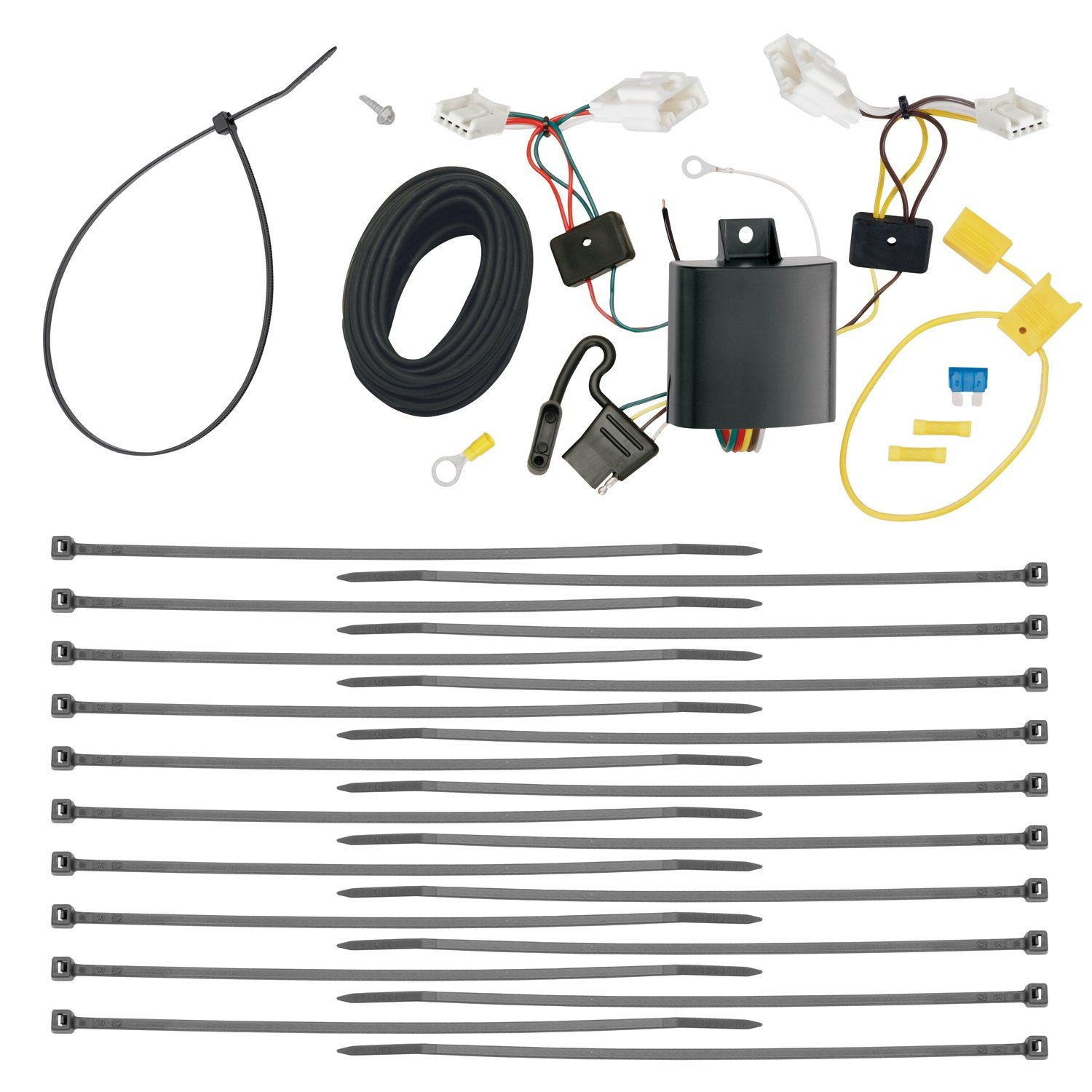 Draw-Tite 118652 T-One Vehicle Wiring Connector - Universal Trailer Harness Adapter for Easy Towing & Electrical Hookup