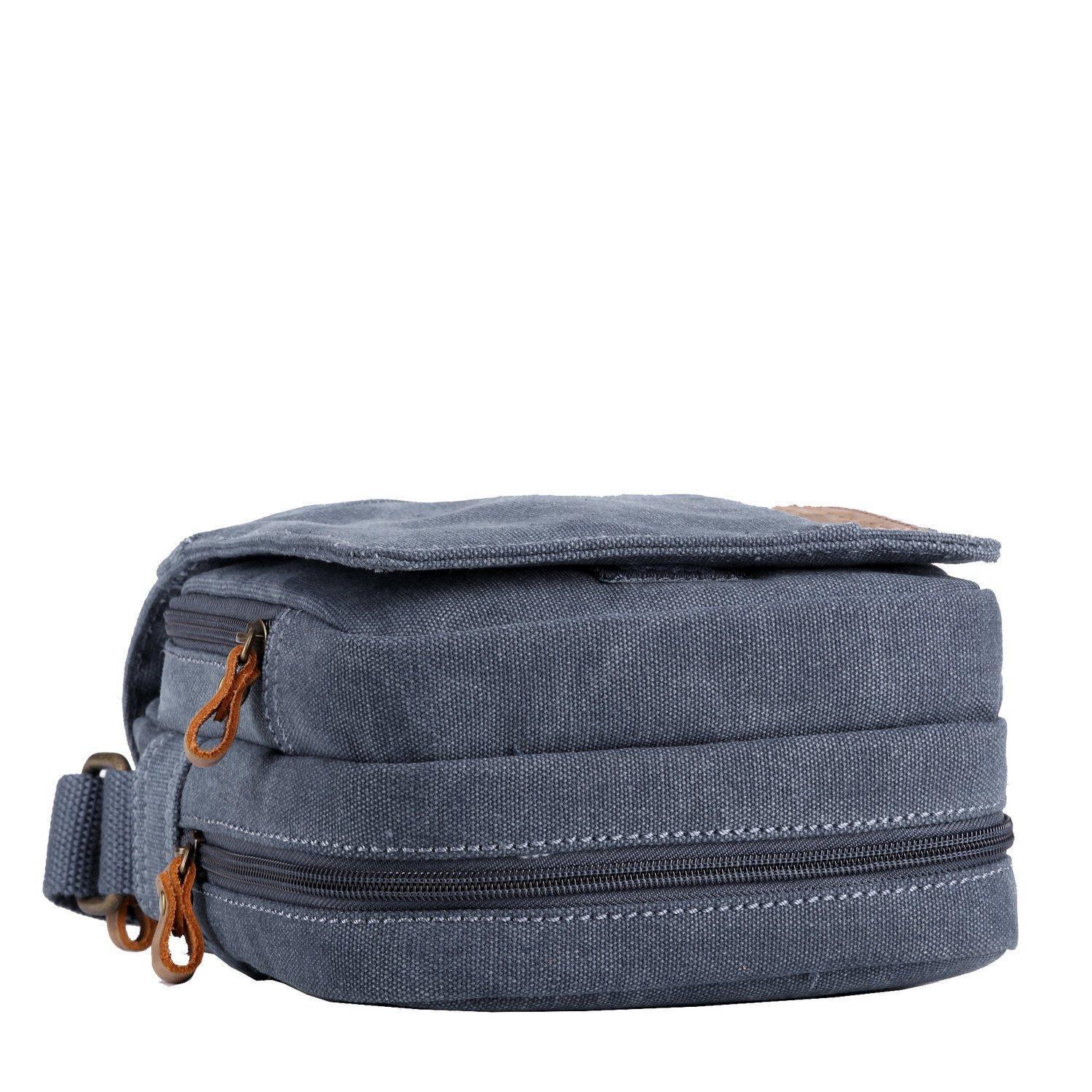 Troop London Classic Canvas Crossbody Bag for Men & Women - Stylish & Durable Messenger Bag for Travel, Work & Everyday Use