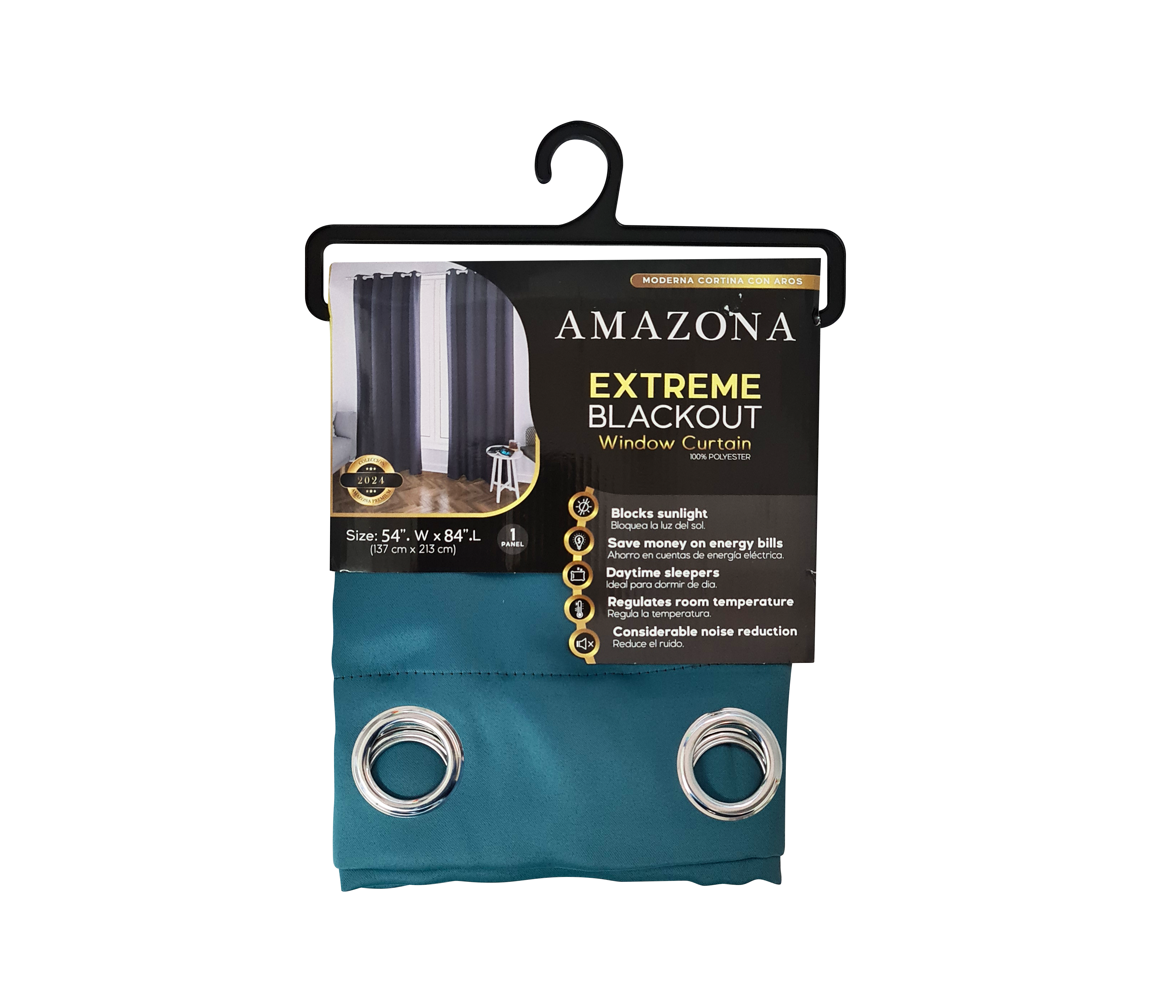 Amazon Extreme Blackout Window Curtain - Thermal Insulated, Noise Reducing, 100% Light Blocking for Bedroom, Living Room & Nursery