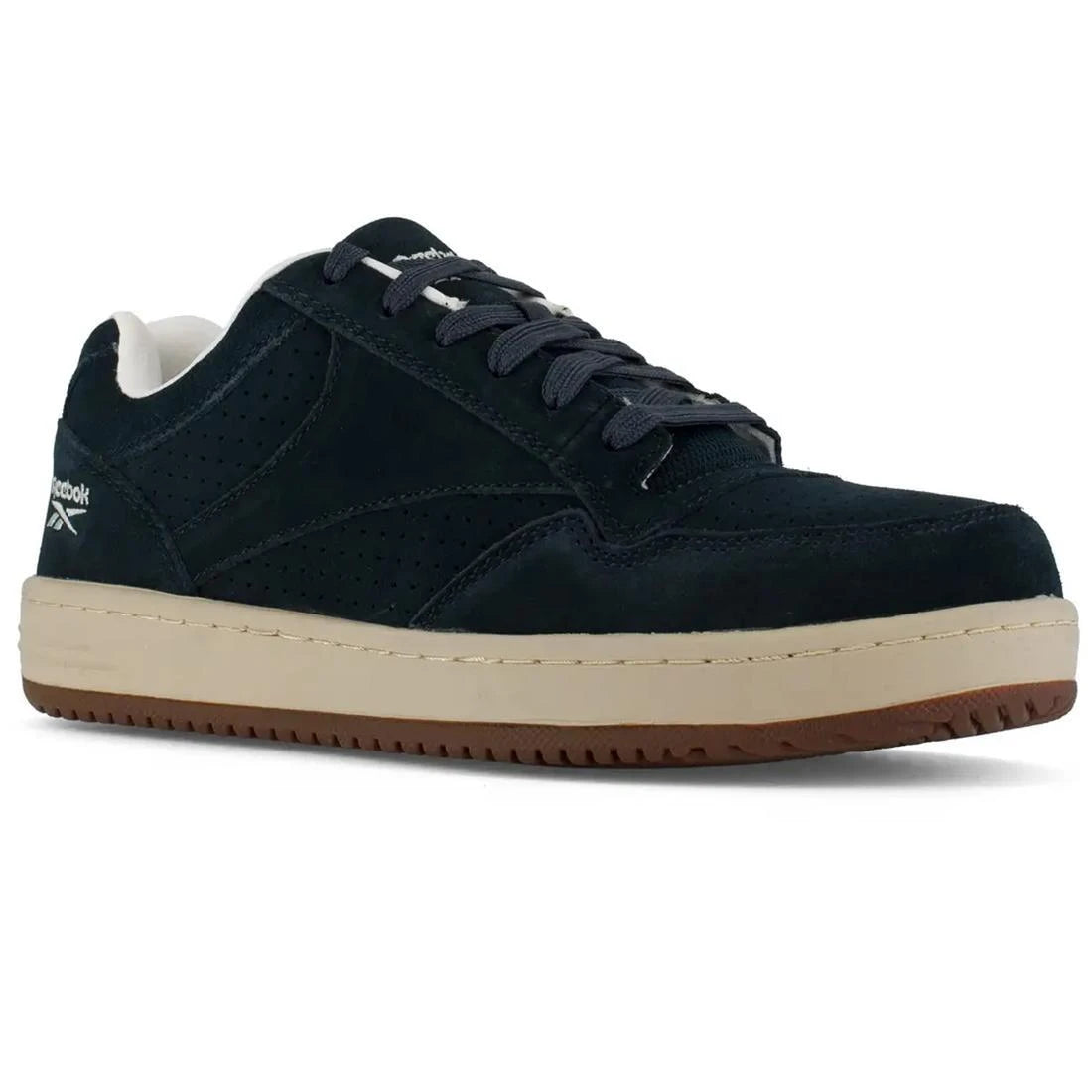 Soyay Steel Toe Athletic Work Shoes for Men - Navy Blue Safety Sneakers for Construction, Warehouse & Industrial Work