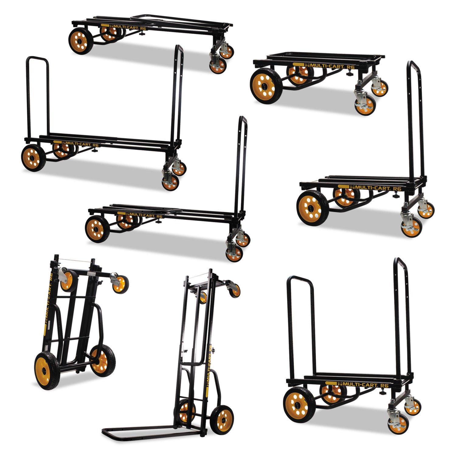Advantus 8-in-1 Multi-Purpose Utility Cart with 500 lb Capacity - 33.25
