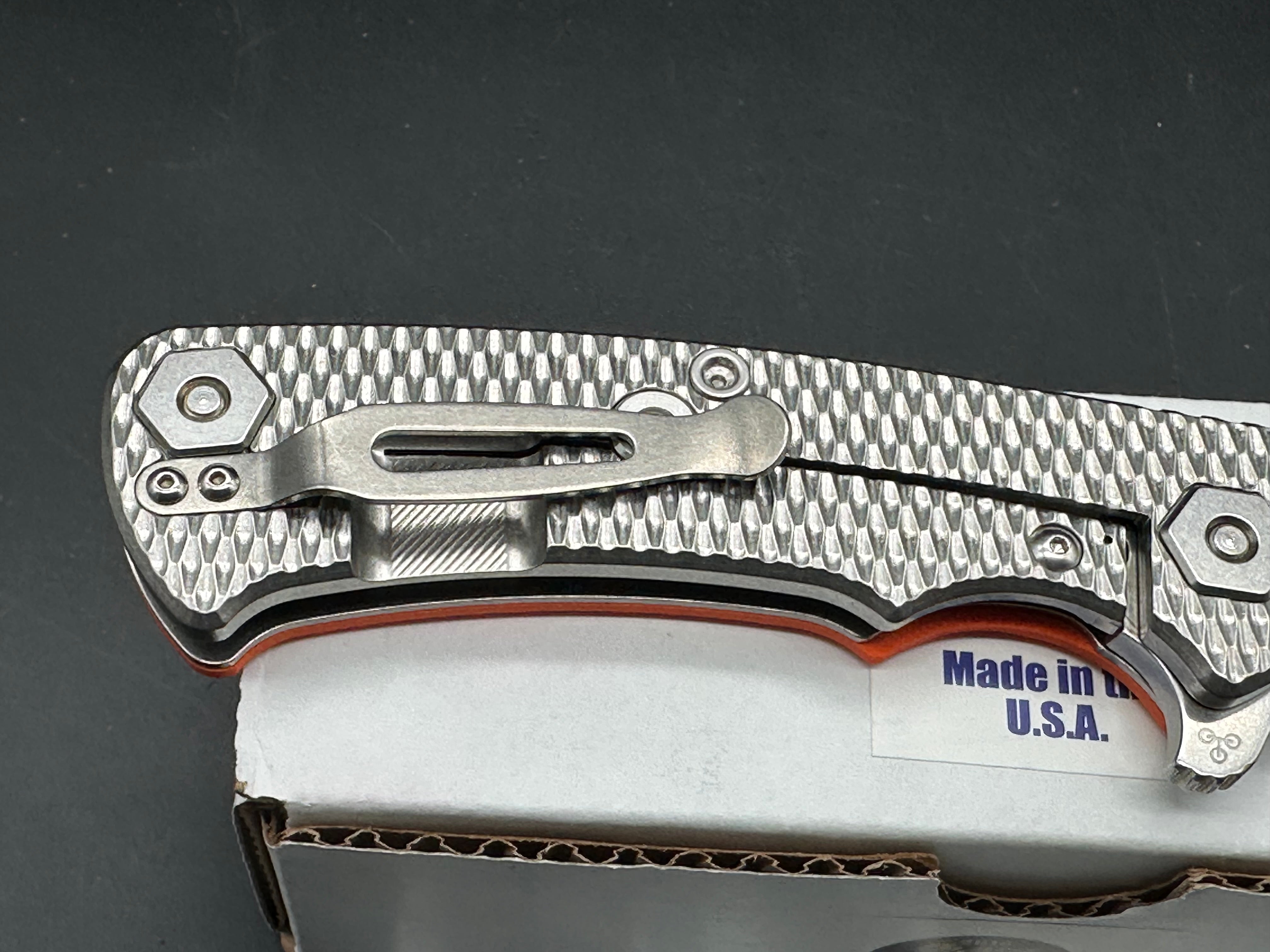 Hinderer Project X Folding Knife - Orange G10 Handle & Magnacut Blade | EDC, Camping, Survival Gear